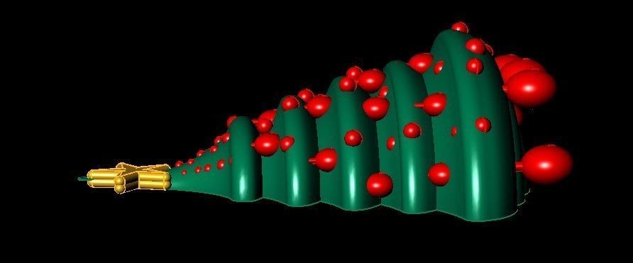 Christmas Tree Pendant 3D print model_2