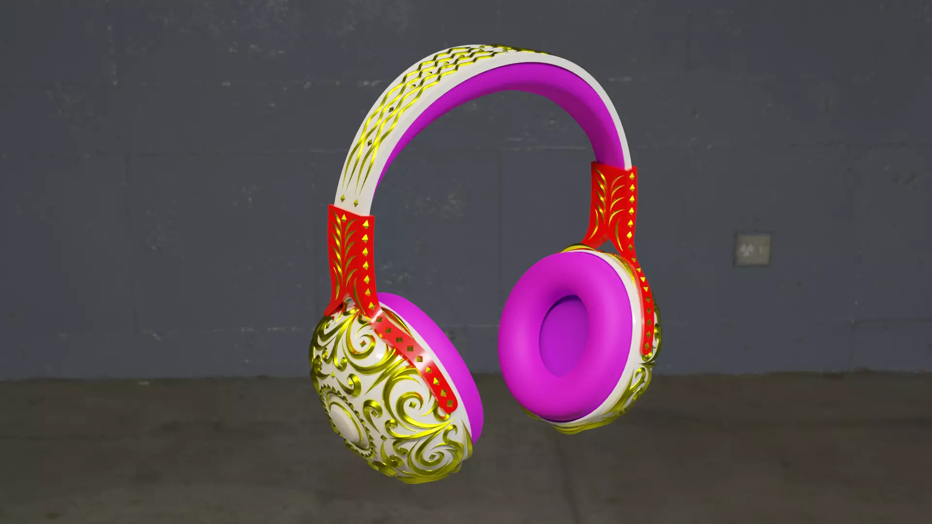 headset Free low-poly 3D model