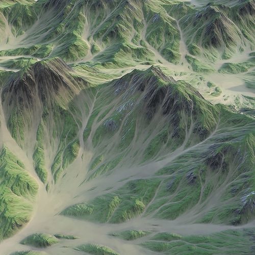 Landscape 89 Low-poly 3D model