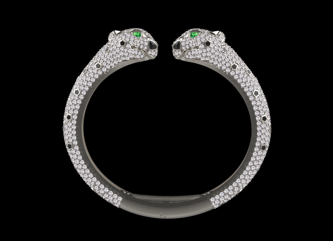 bracelet  panther 3D print model_17