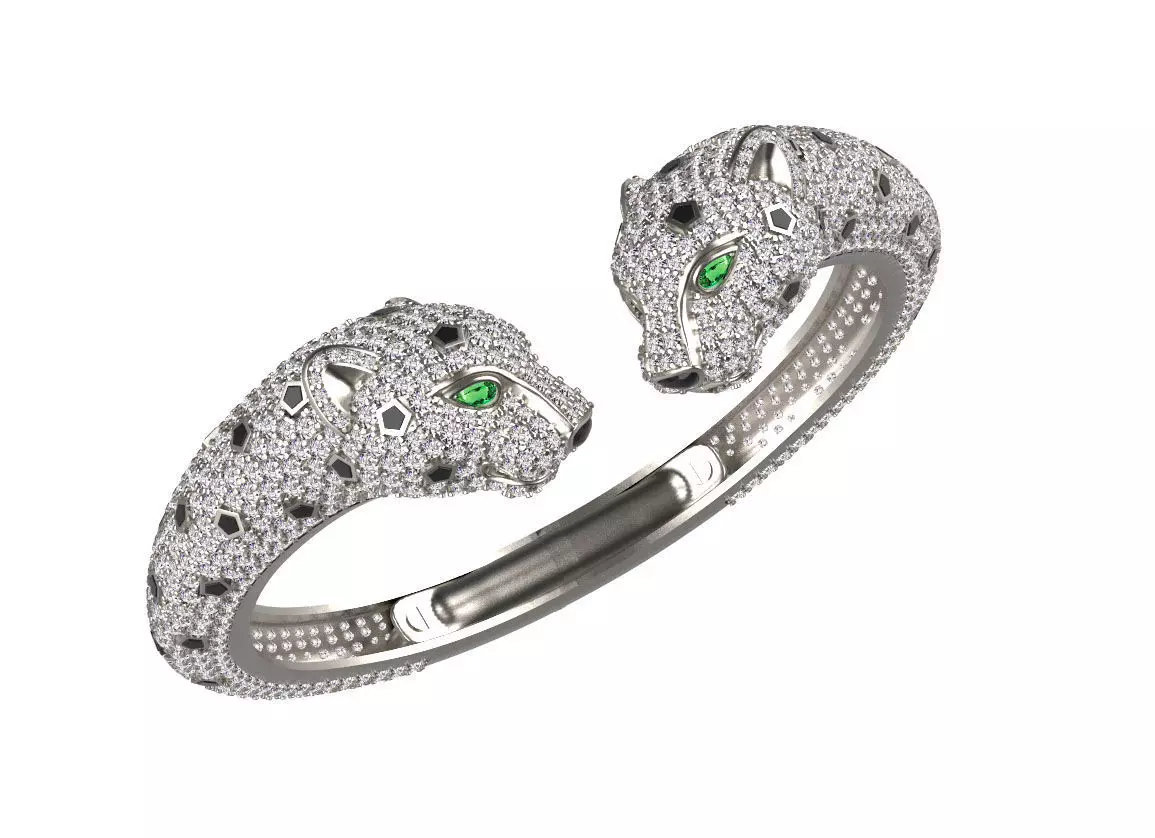 bracelet  panther 3D print model_0