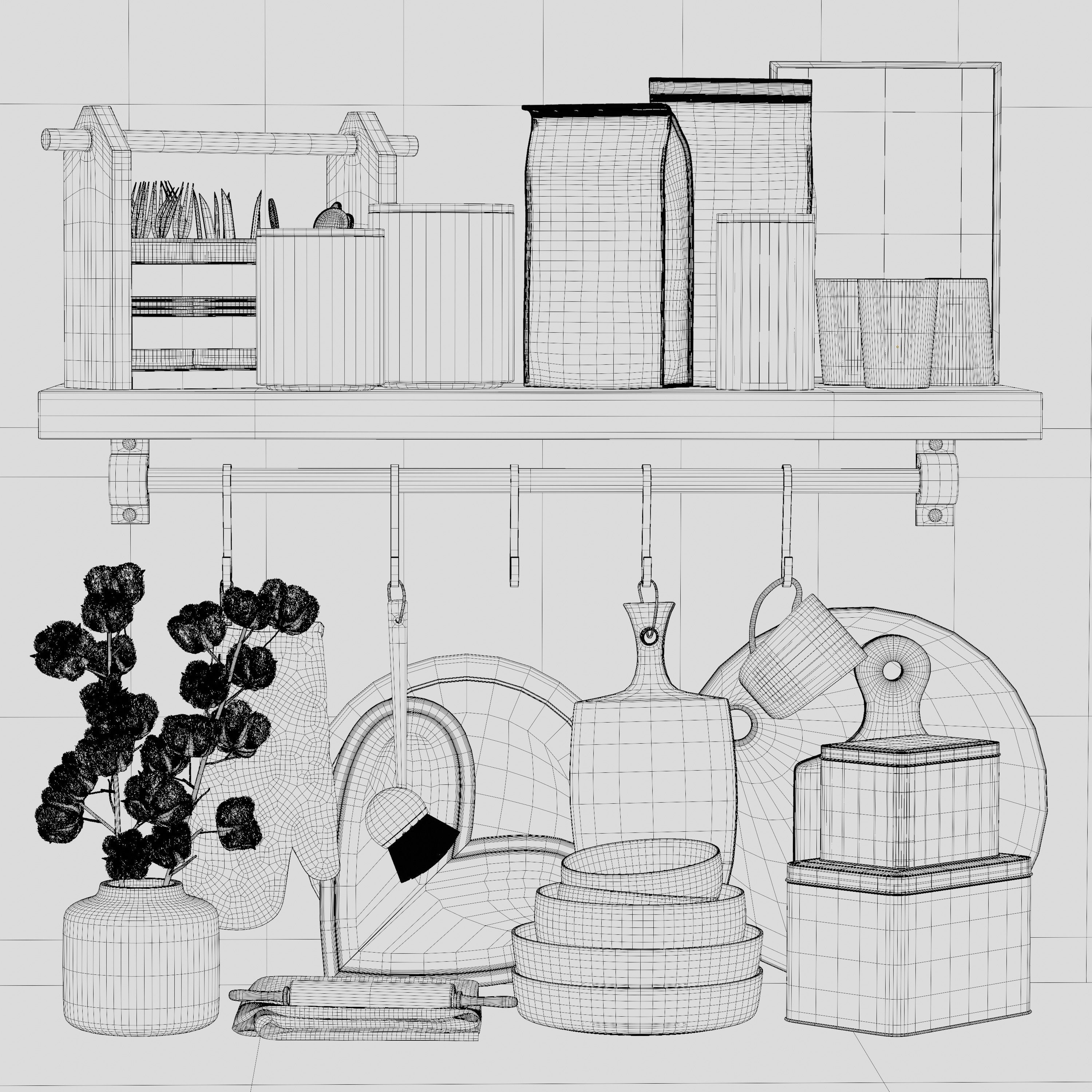 kitchen accessories VOL 104 3D model_5