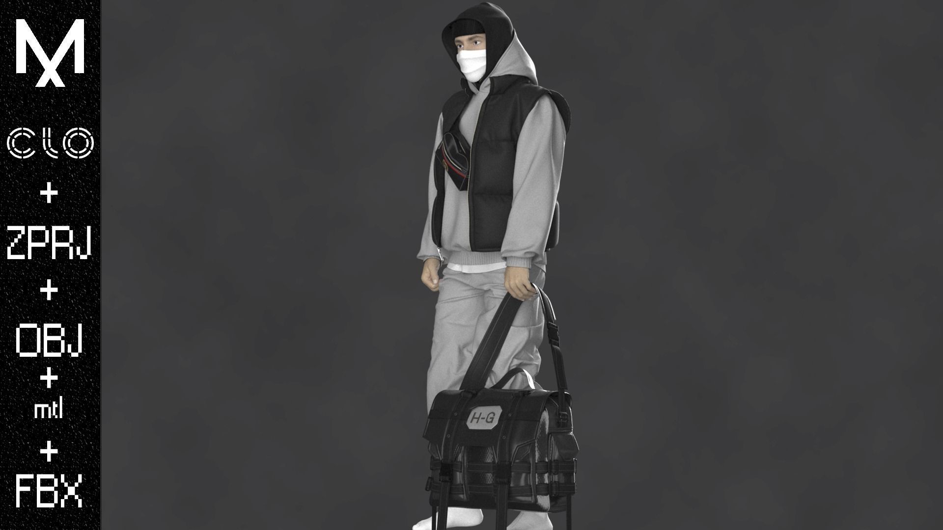 NEW CONCEPT OUTFIT MALE OBJ mtl FBX ZPRJ 3D model_3