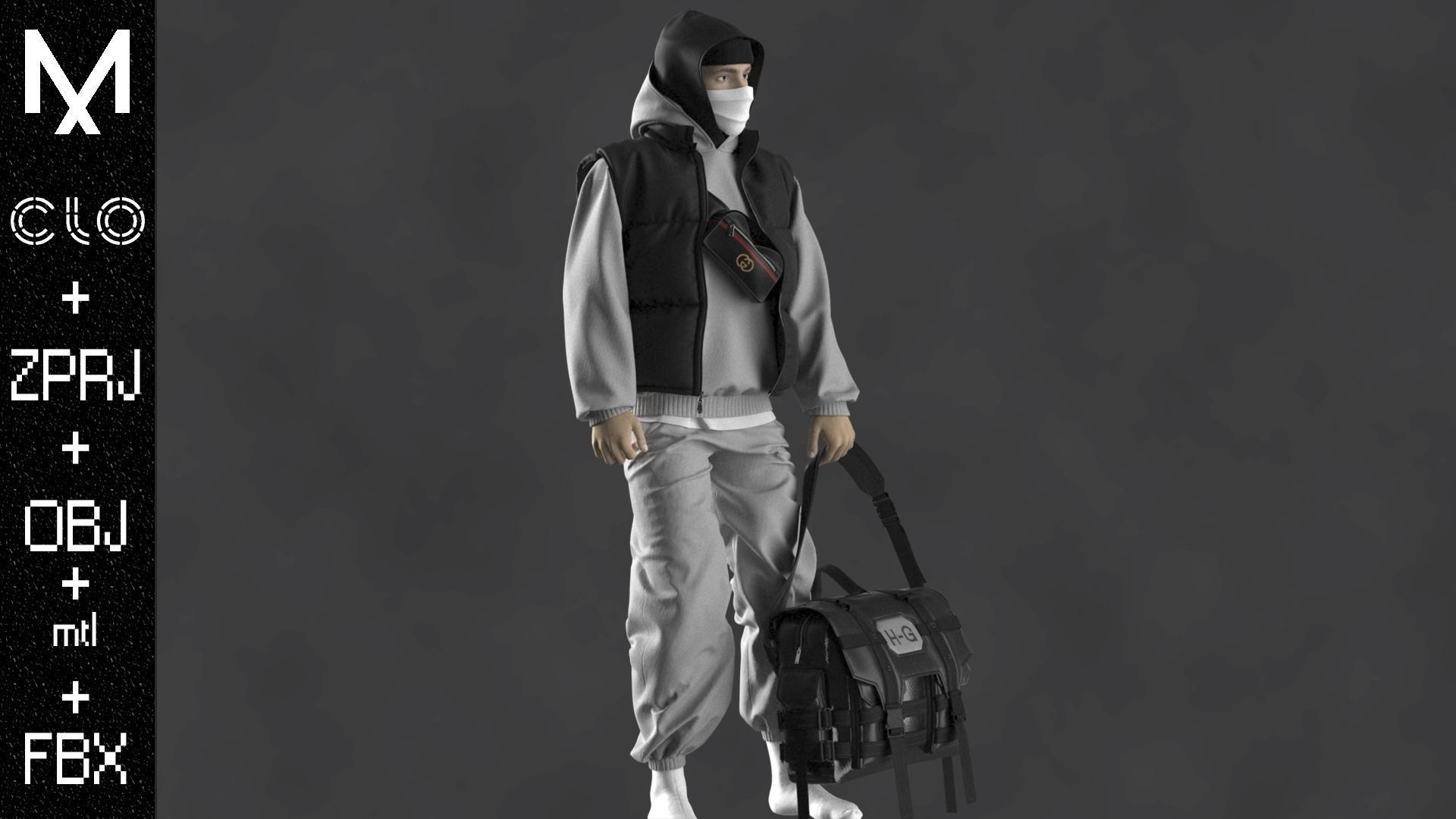 NEW CONCEPT OUTFIT MALE OBJ mtl FBX ZPRJ 3D model_4