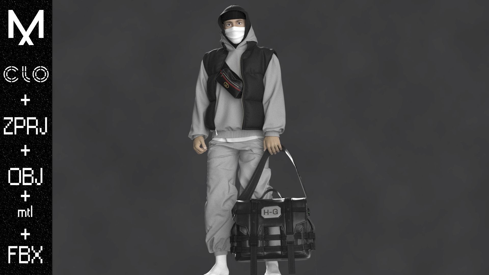 NEW CONCEPT OUTFIT MALE OBJ mtl FBX ZPRJ 3D model_2