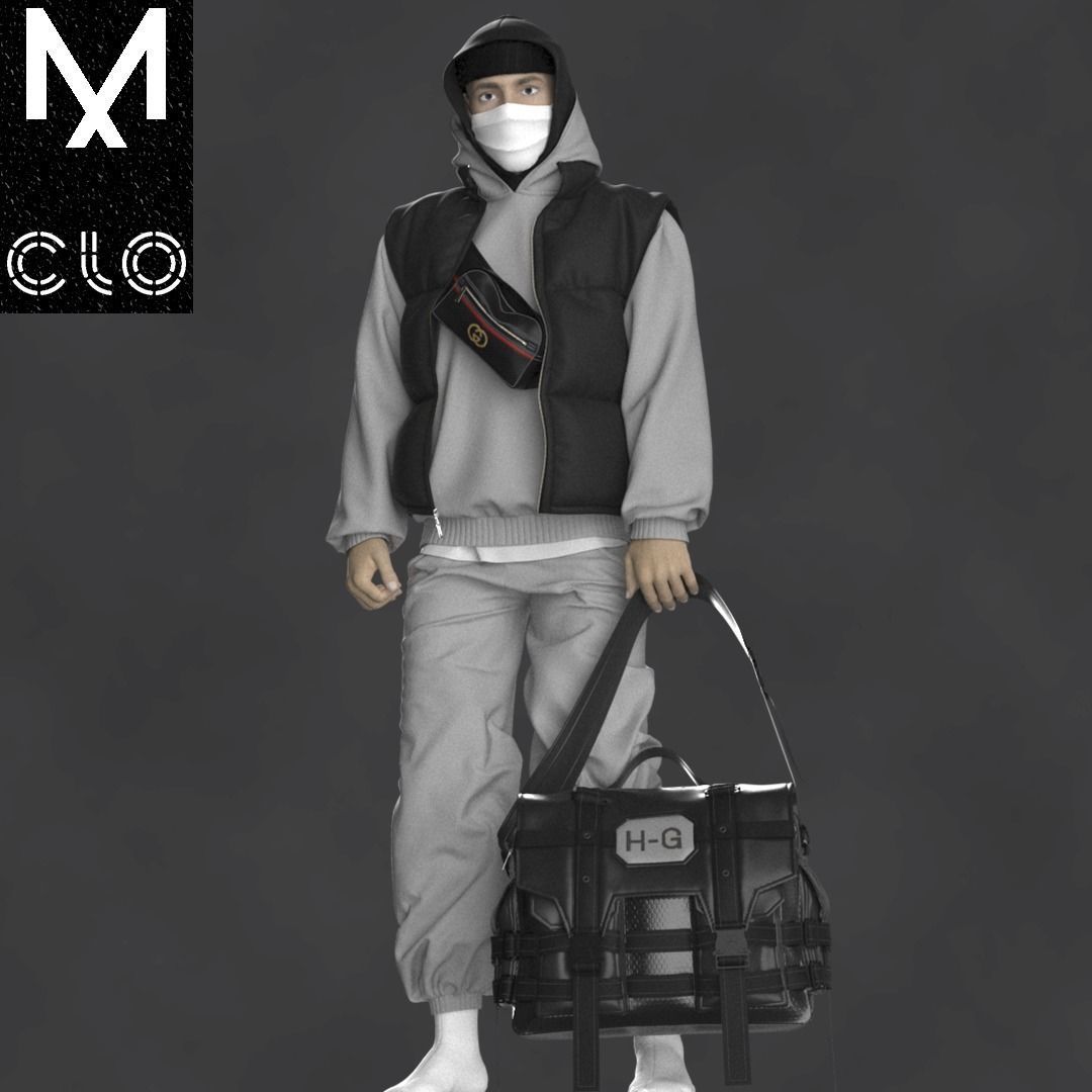 NEW CONCEPT OUTFIT MALE OBJ mtl FBX ZPRJ 3D model_1
