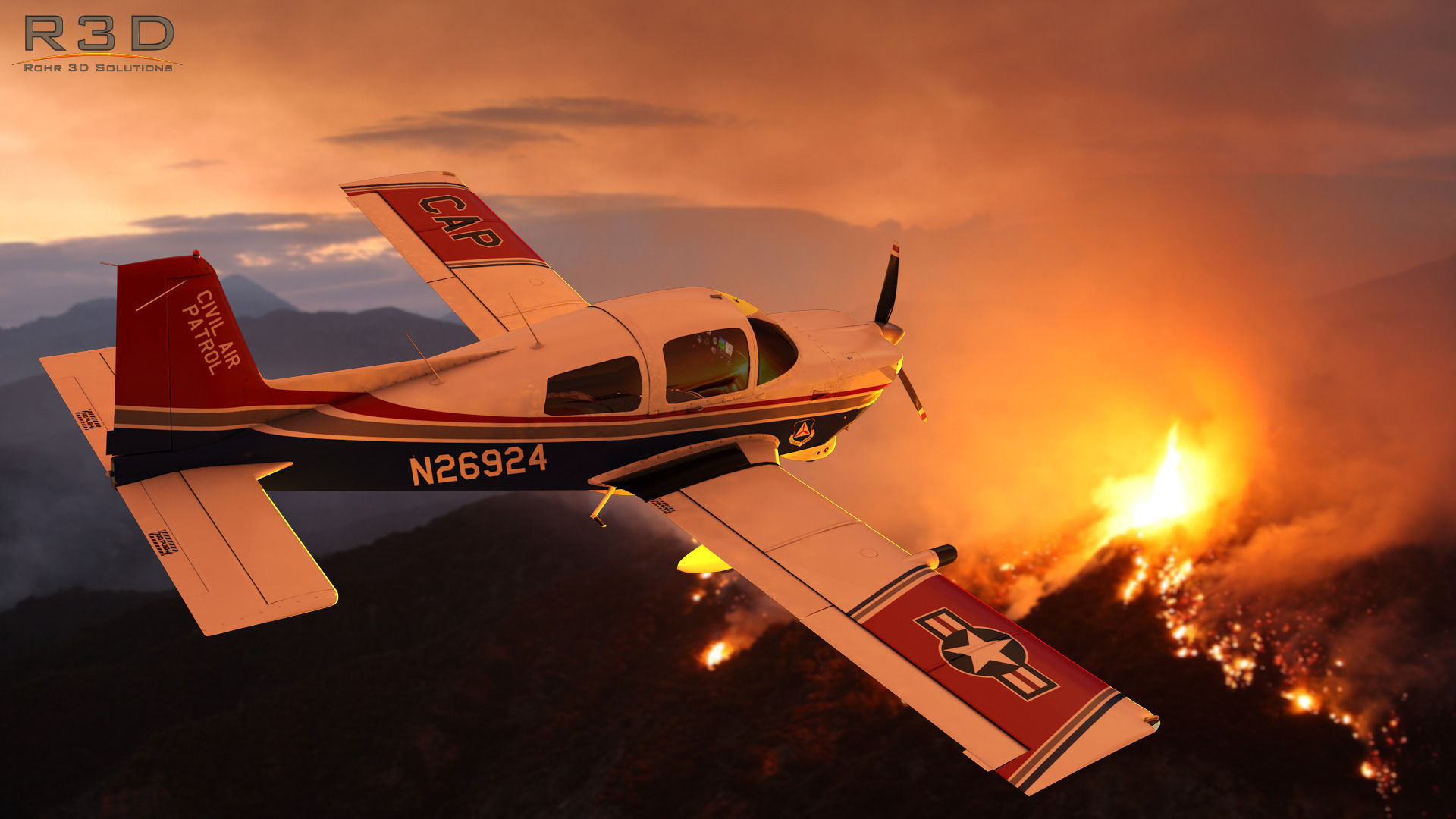 Civil Air Patrol Grumman Cheetah Low-poly 3D model_14