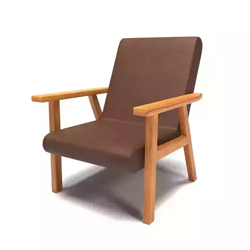 Faux leather accent chair version