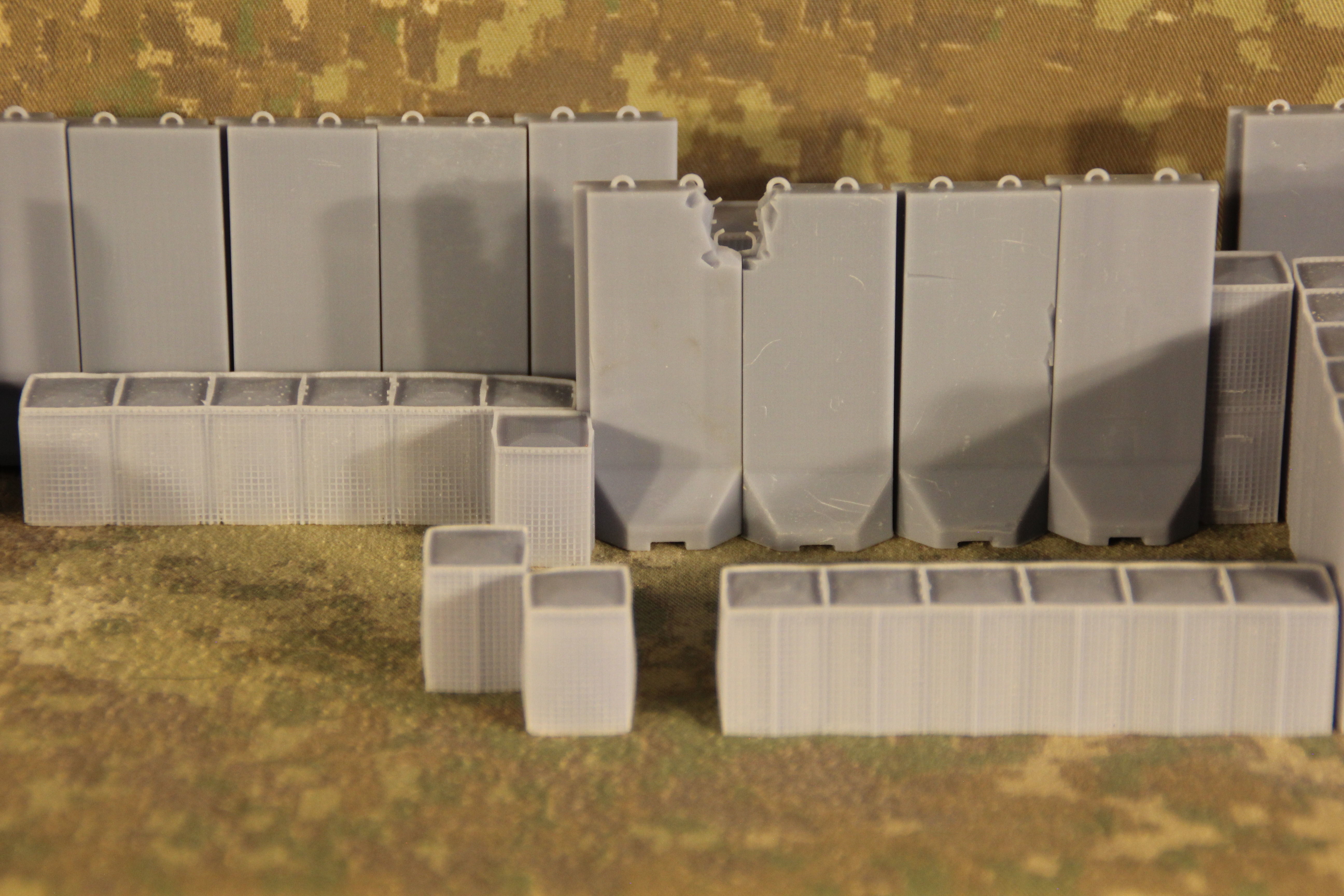 Force Protection  HESCO bastion barrier T-Wall K-Rail 3D print model_50