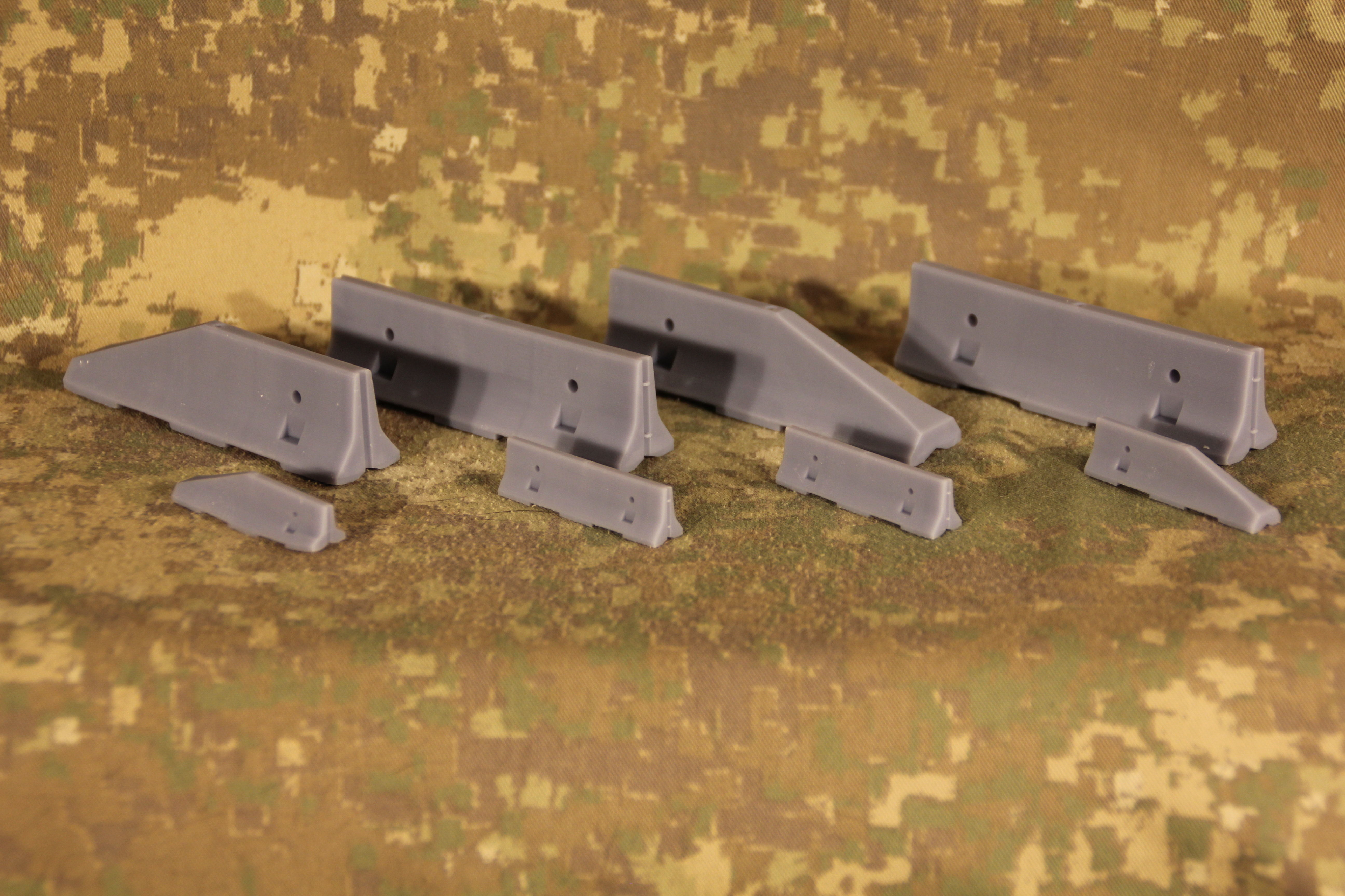 Force Protection  HESCO bastion barrier T-Wall K-Rail 3D print model_48