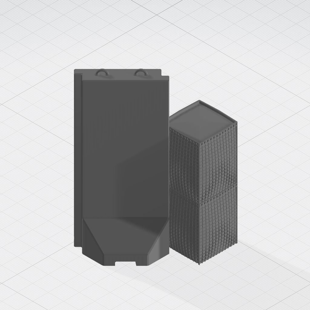 Force Protection  HESCO bastion barrier T-Wall K-Rail 3D print model_27