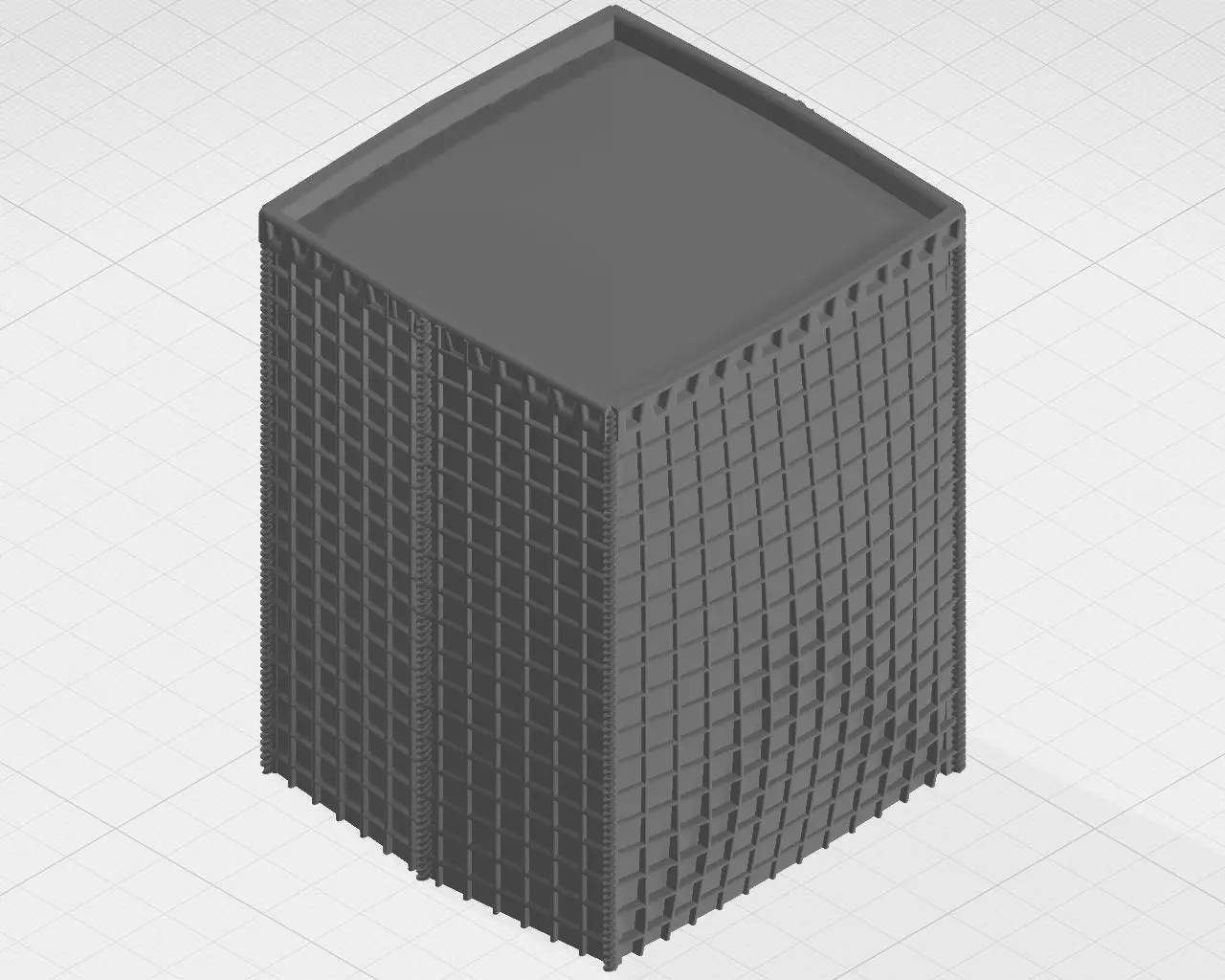Force Protection  HESCO bastion barrier T-Wall K-Rail 3D print model_0