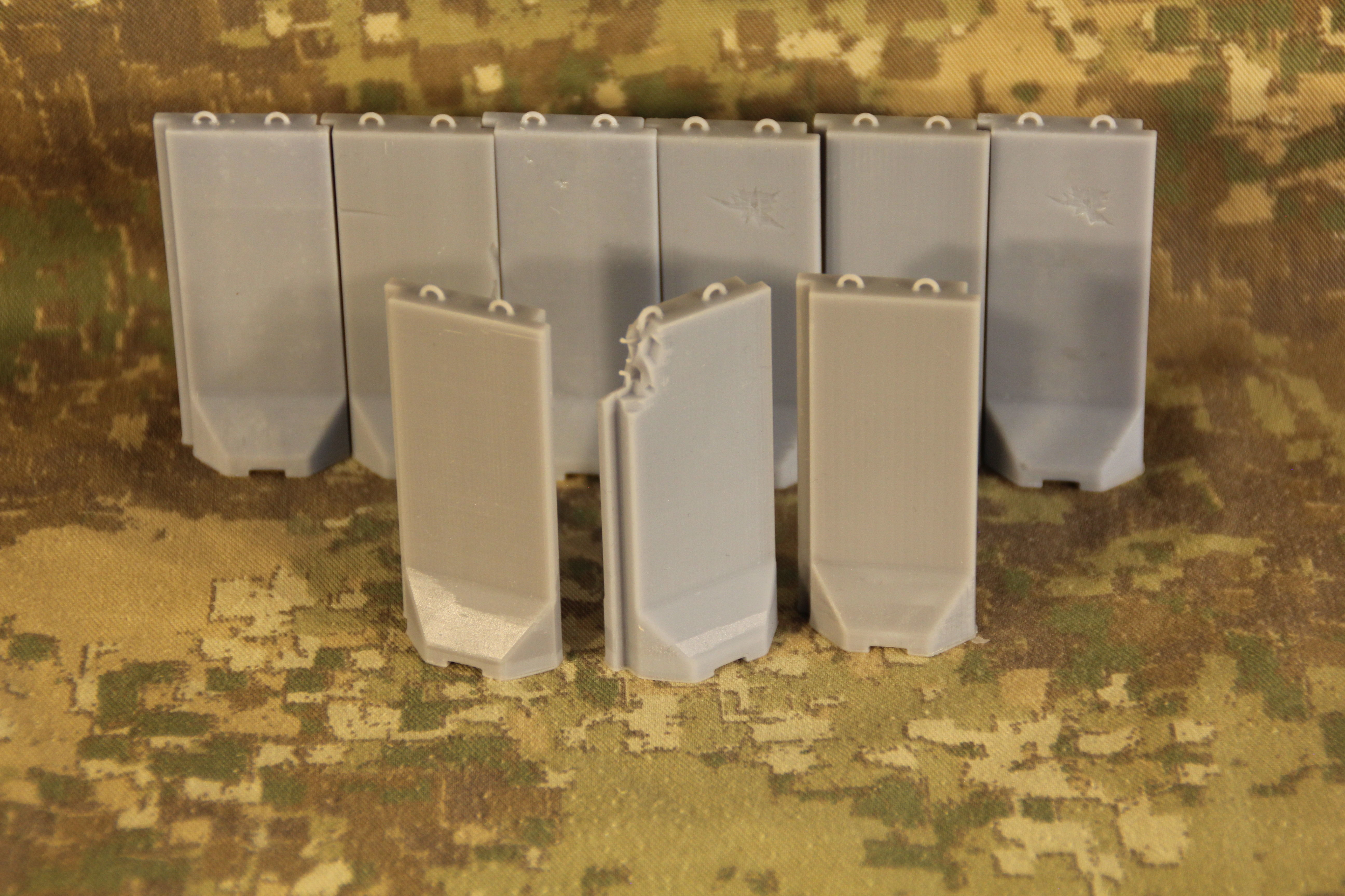 Force Protection  HESCO bastion barrier T-Wall K-Rail 3D print model_38