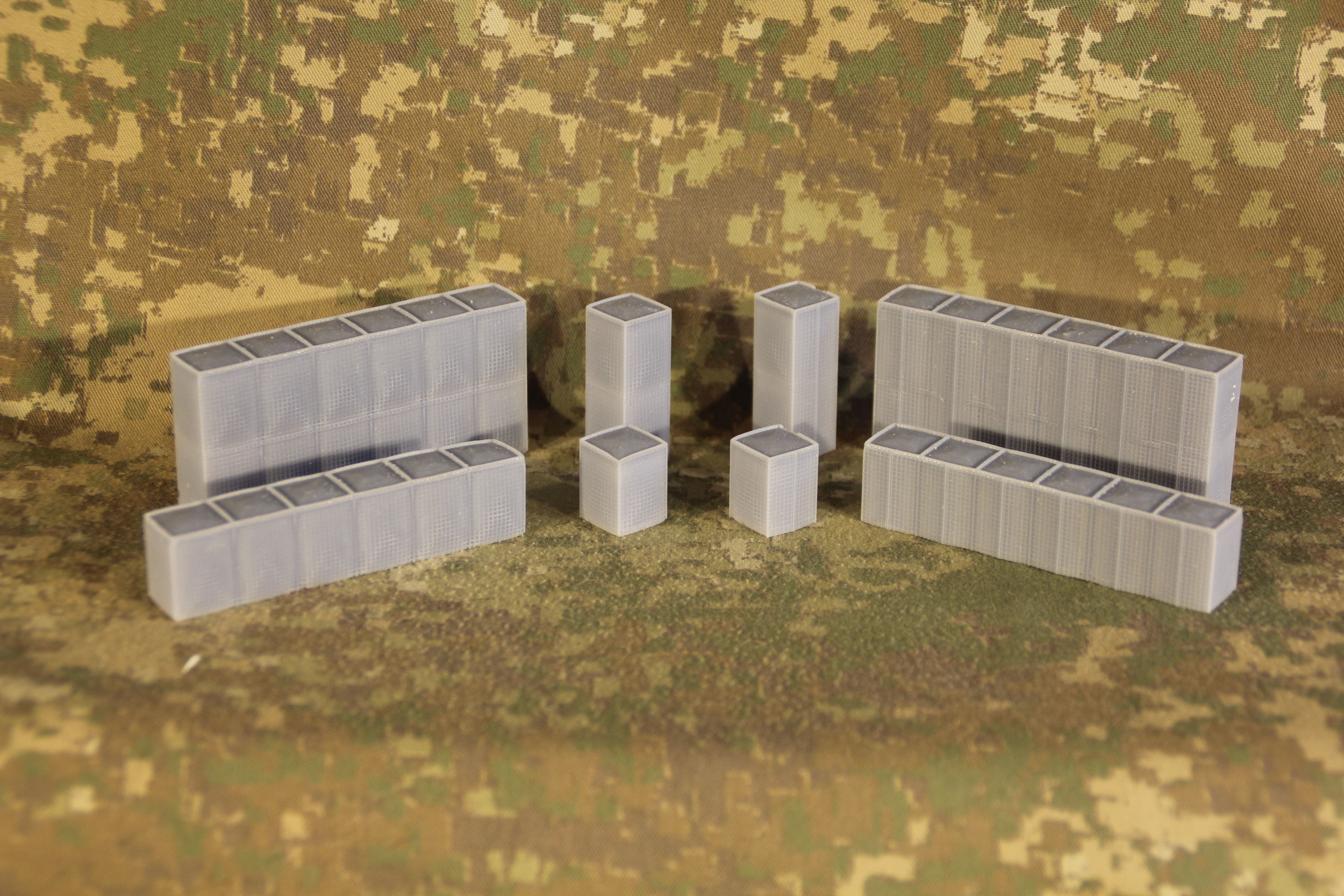 Force Protection  HESCO bastion barrier T-Wall K-Rail 3D print model_41