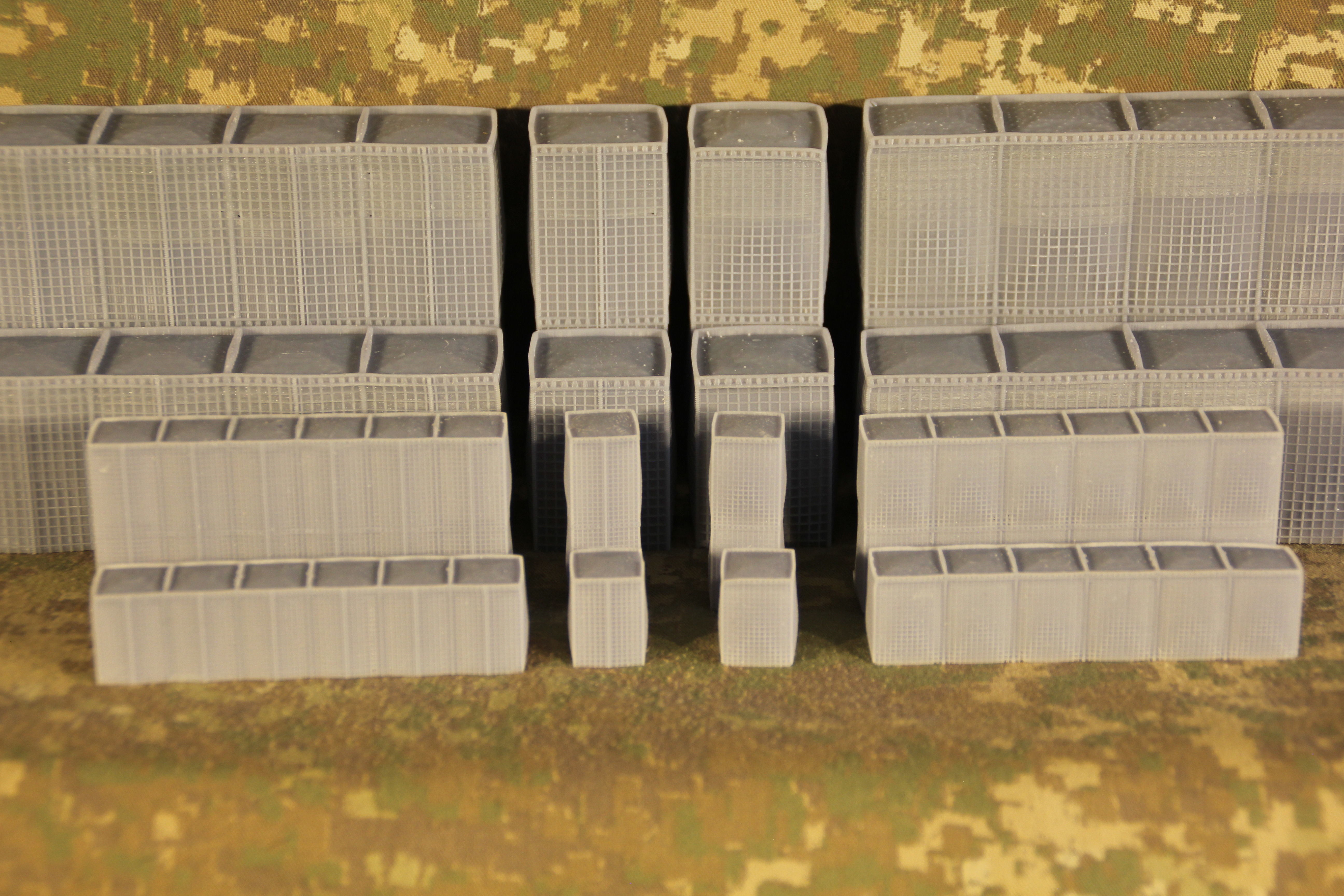 Force Protection  HESCO bastion barrier T-Wall K-Rail 3D print model_46