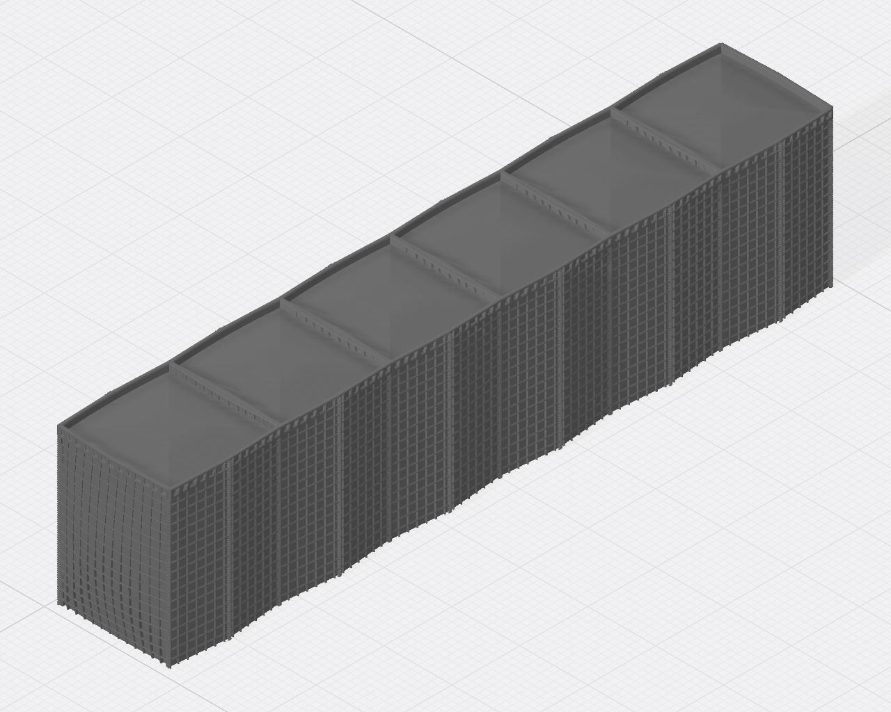 Force Protection  HESCO bastion barrier T-Wall K-Rail 3D print model_24
