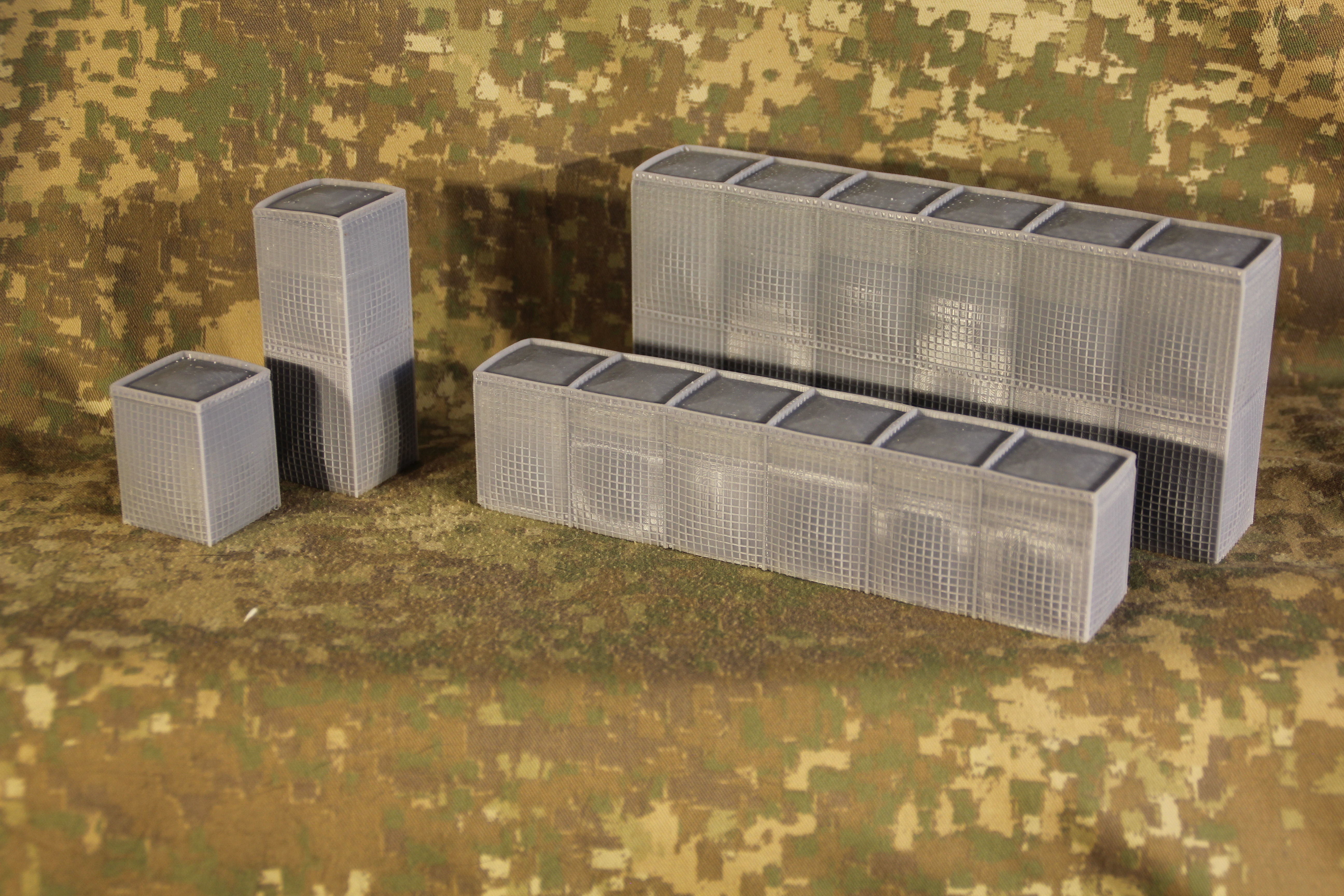 Force Protection  HESCO bastion barrier T-Wall K-Rail 3D print model_44