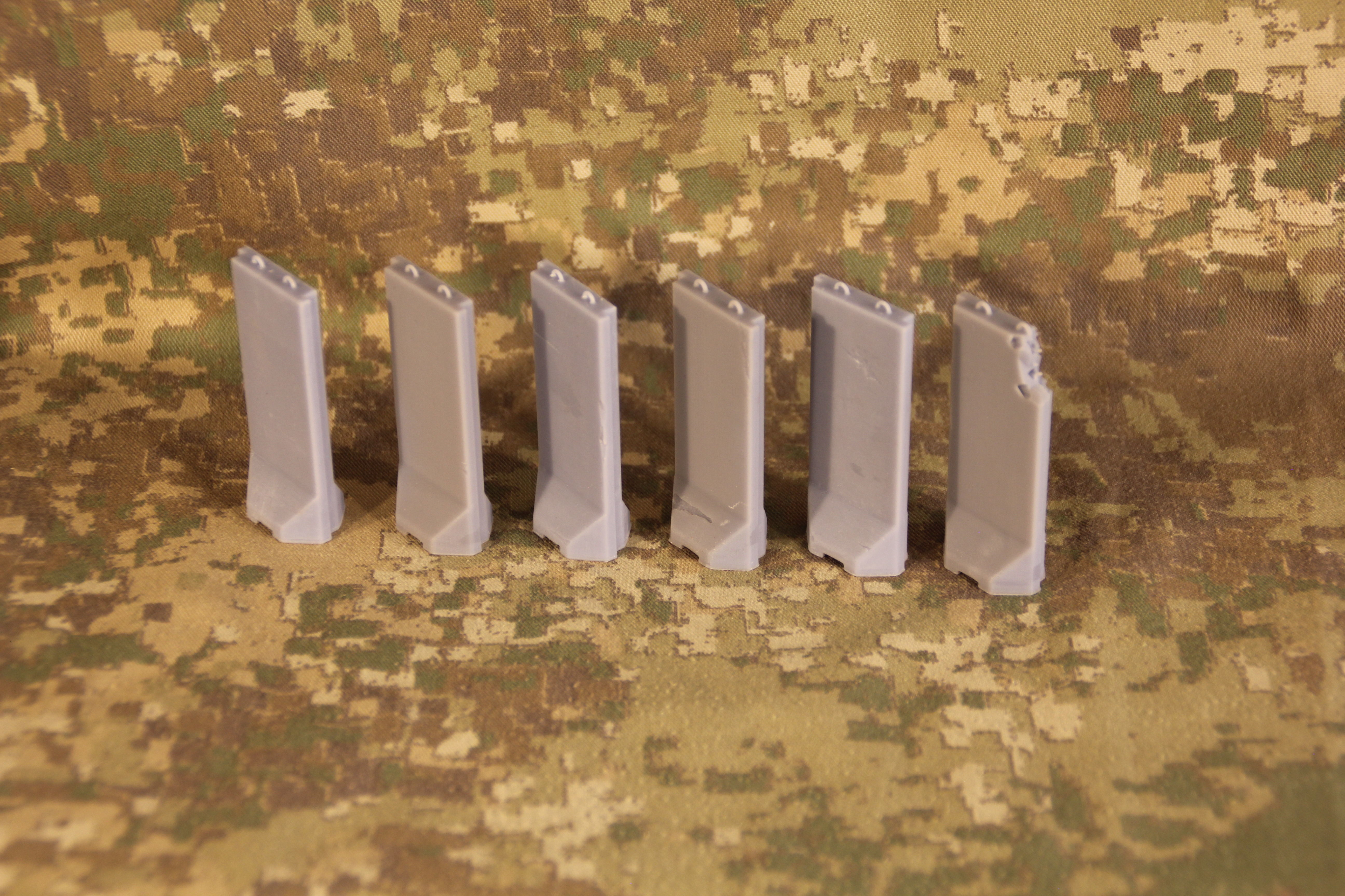 Force Protection  HESCO bastion barrier T-Wall K-Rail 3D print model_37