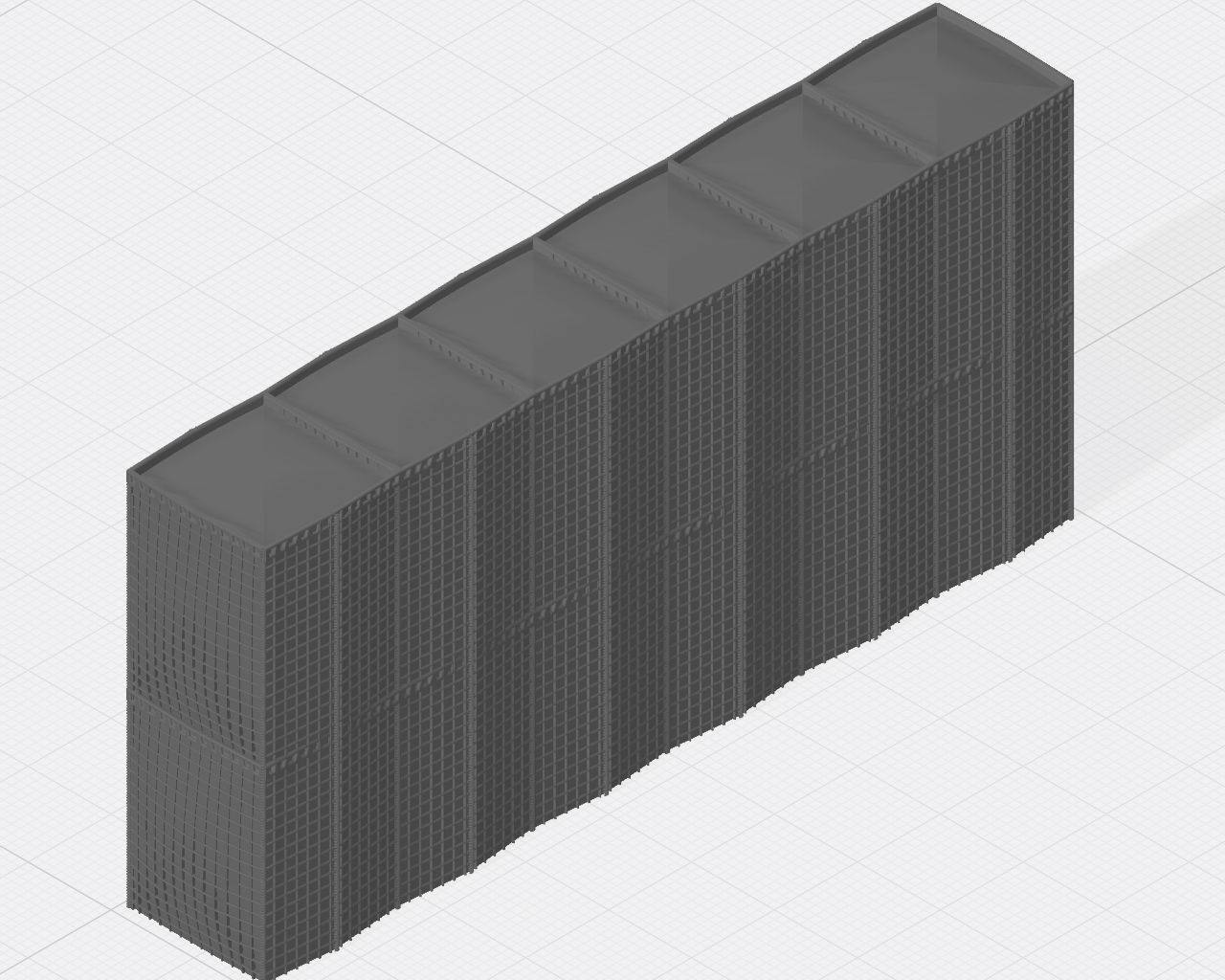 Force Protection  HESCO bastion barrier T-Wall K-Rail 3D print model_17