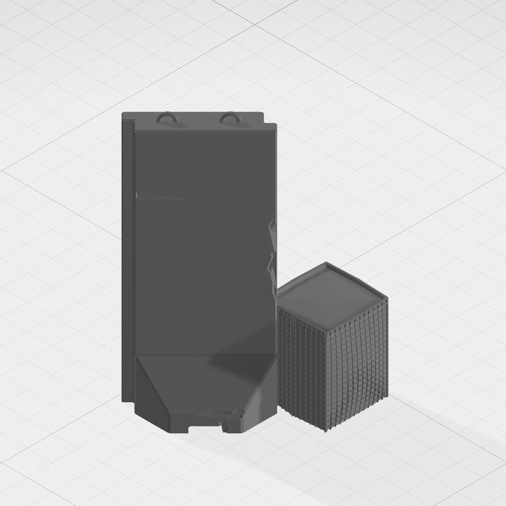 Force Protection  HESCO bastion barrier T-Wall K-Rail 3D print model_20