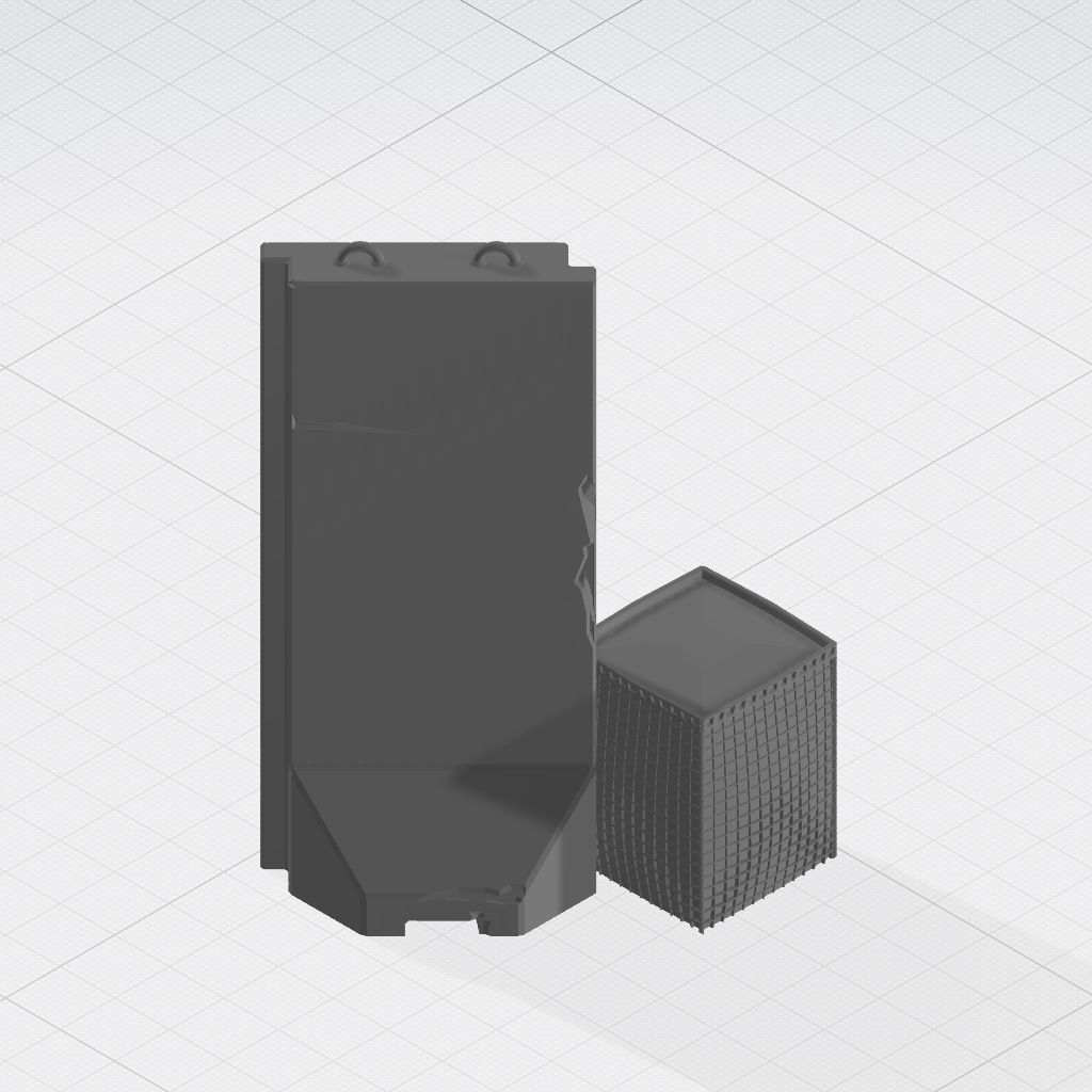 Force Protection  HESCO bastion barrier T-Wall K-Rail 3D print model_32