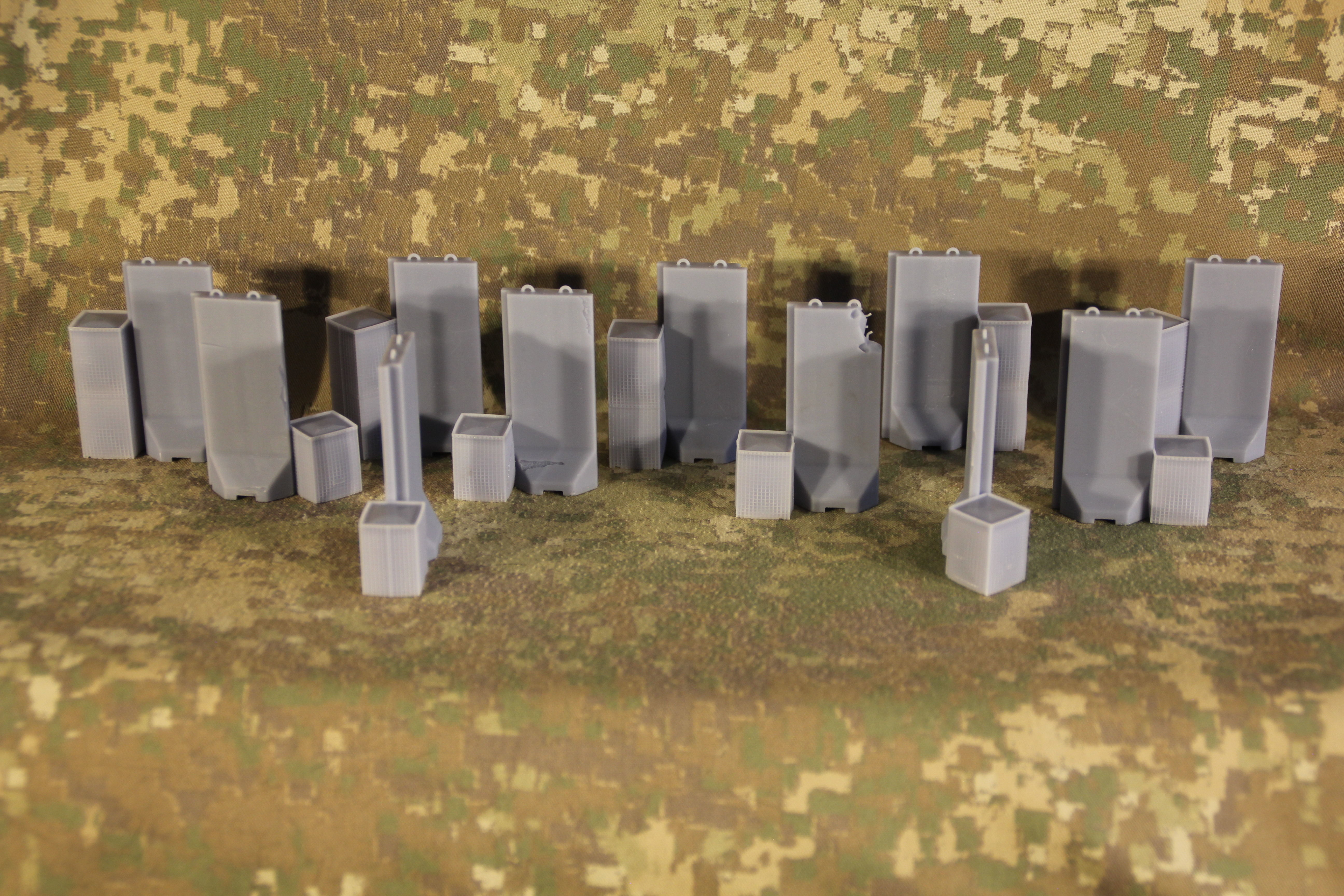 Force Protection  HESCO bastion barrier T-Wall K-Rail 3D print model_47