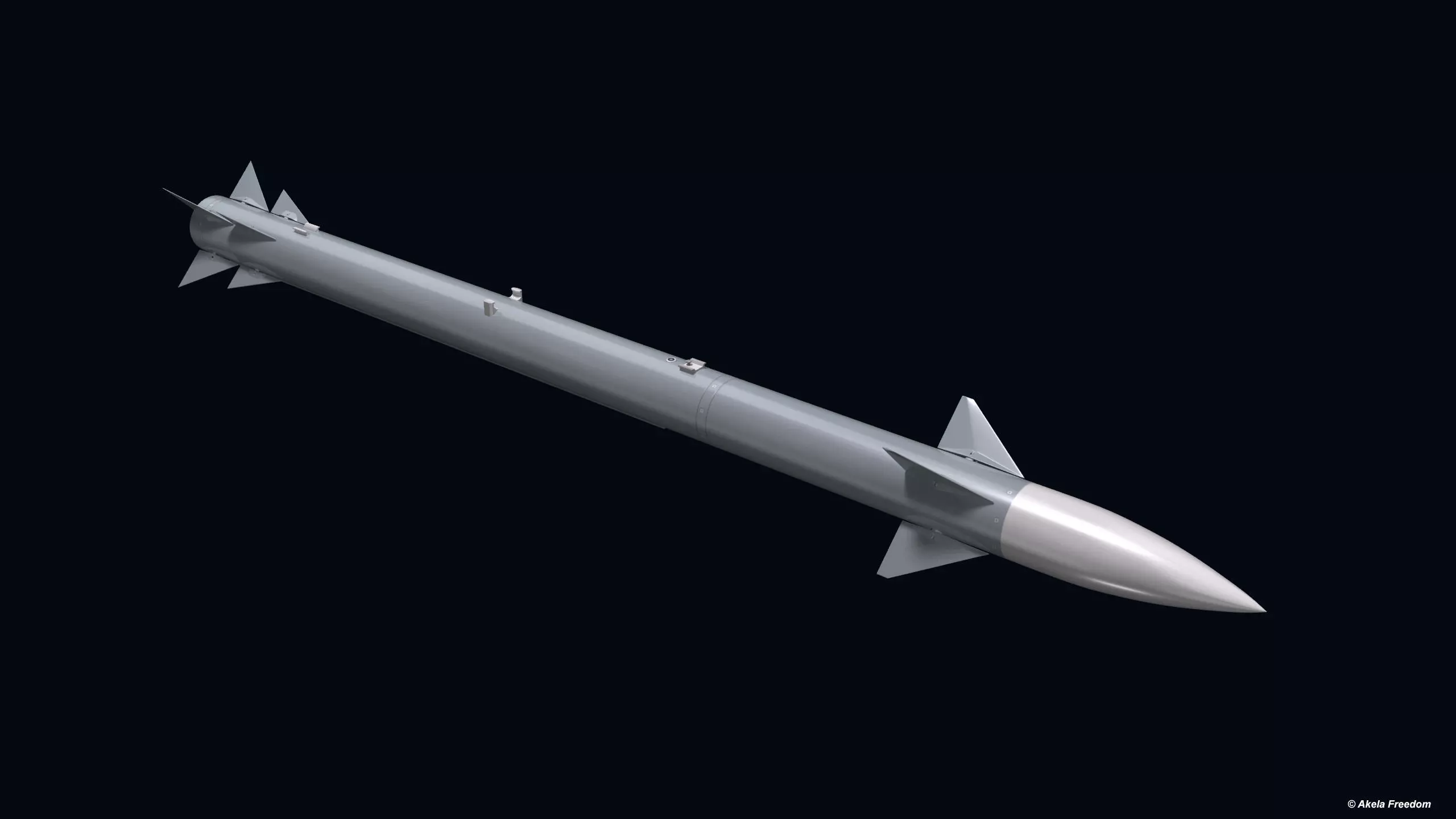 SkySpear Missile 3D model_0
