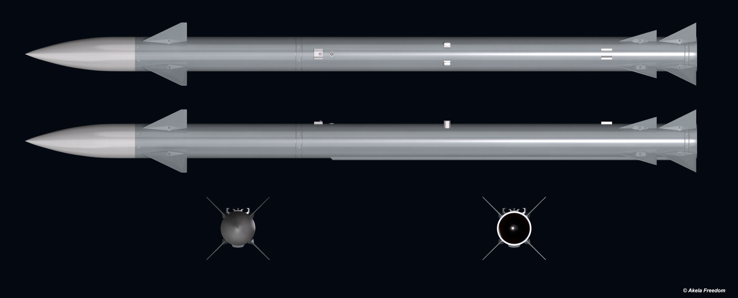 SkySpear Missile 3D model_6