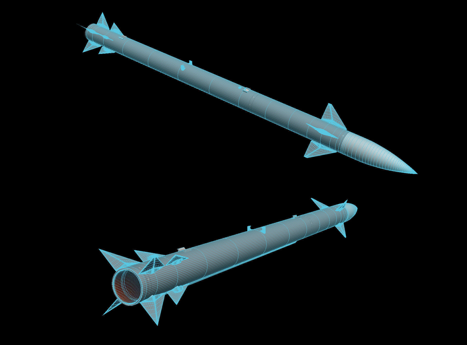 SkySpear Missile 3D model_7