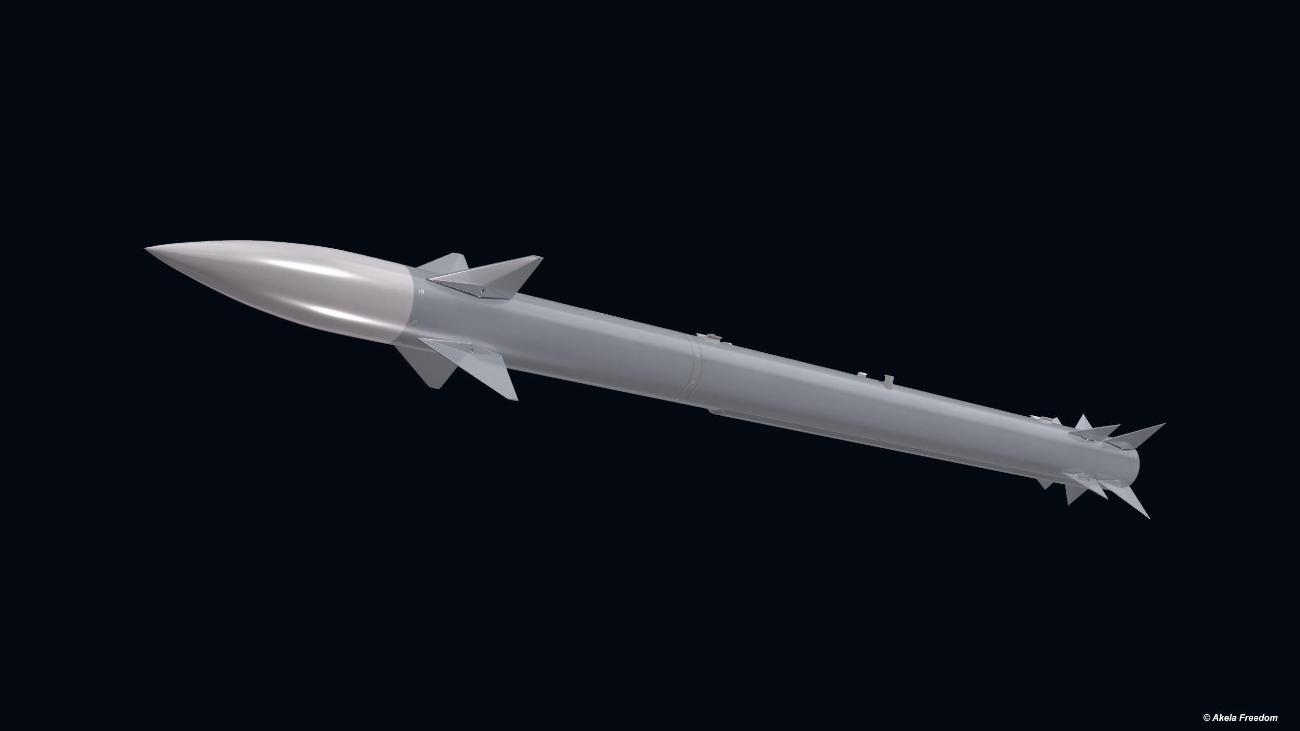 SkySpear Missile 3D model_3