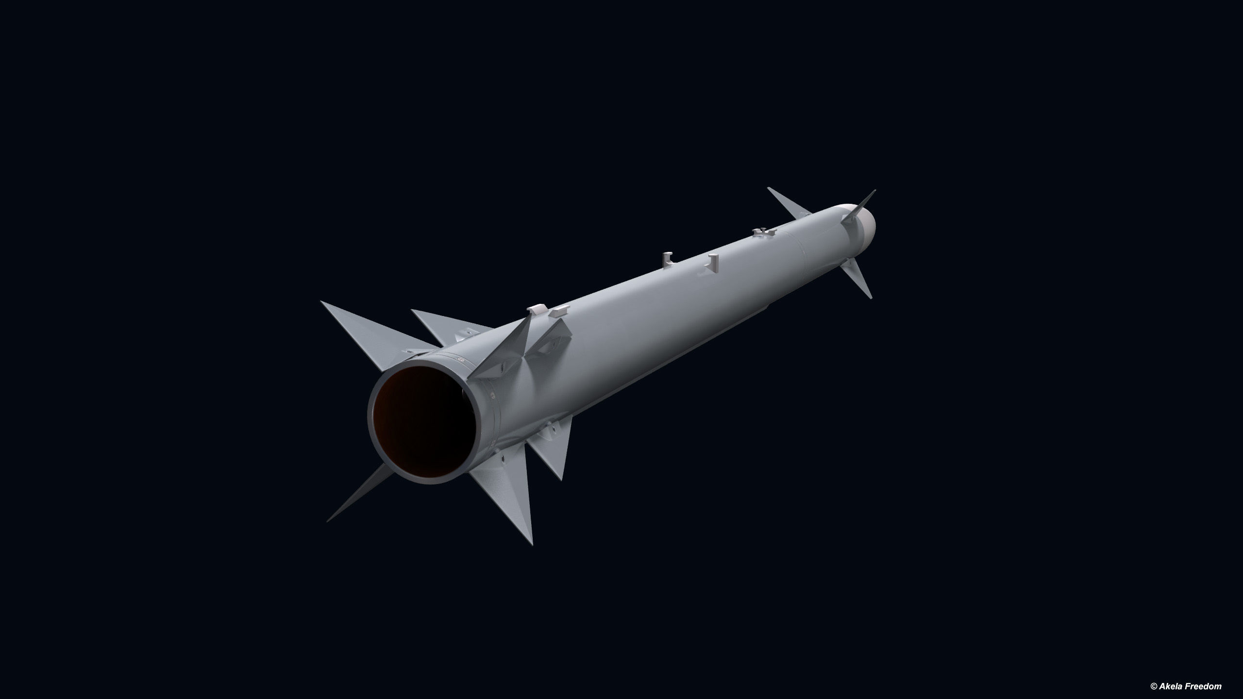 SkySpear Missile 3D model_1