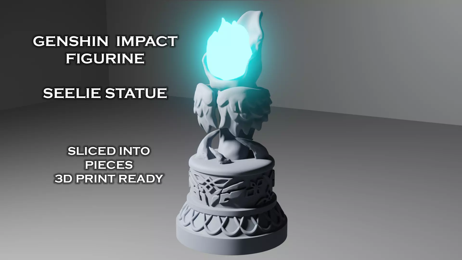 Seelie Statue -- Genshin Impact Figurine -- 3D Print Ready 3D print model