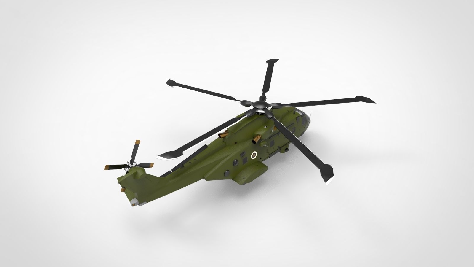 AW101 EH101 Merlin 3D model_4