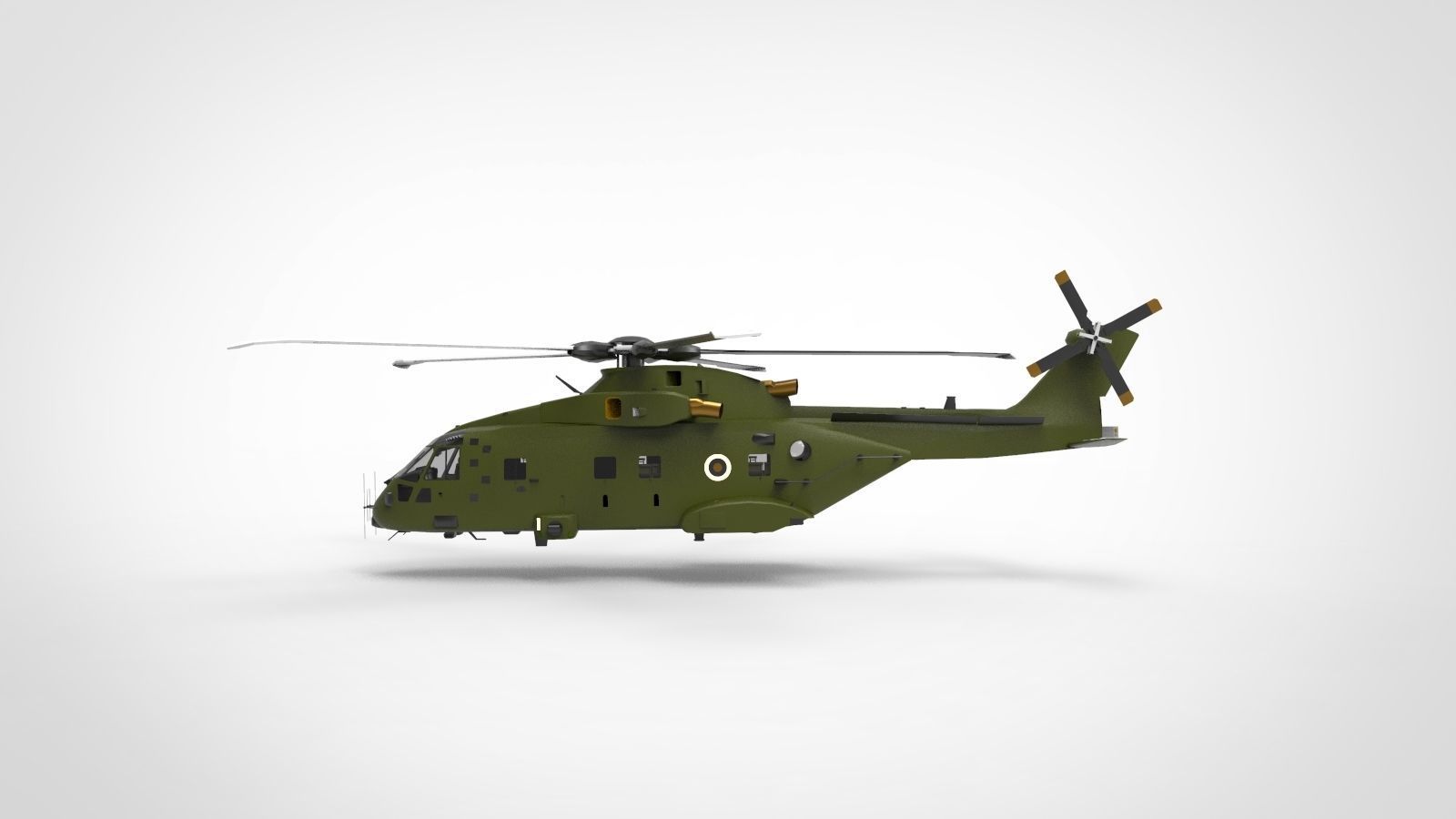 AW101 EH101 Merlin 3D model_2