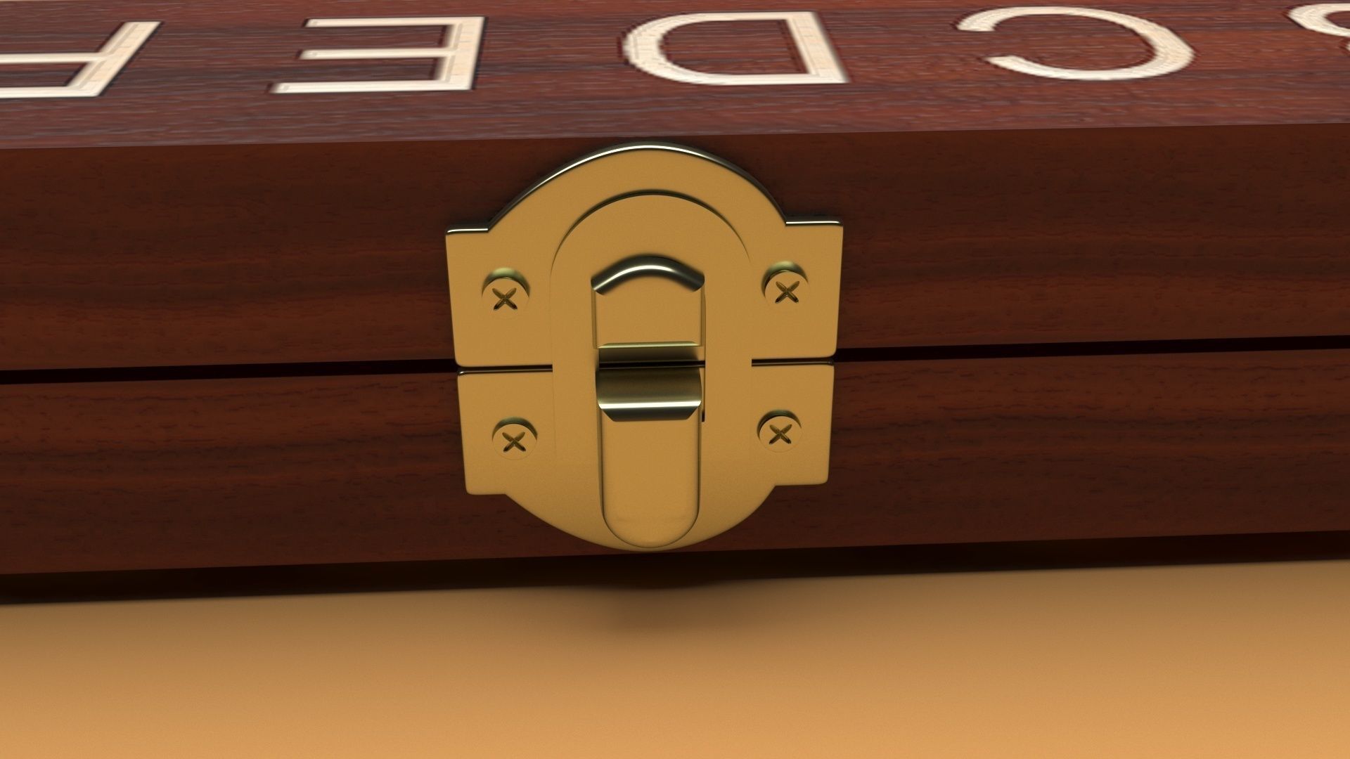 Closed Chess Board 3D model_19