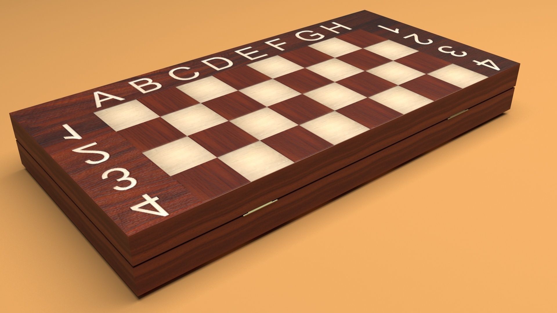Closed Chess Board 3D model_18