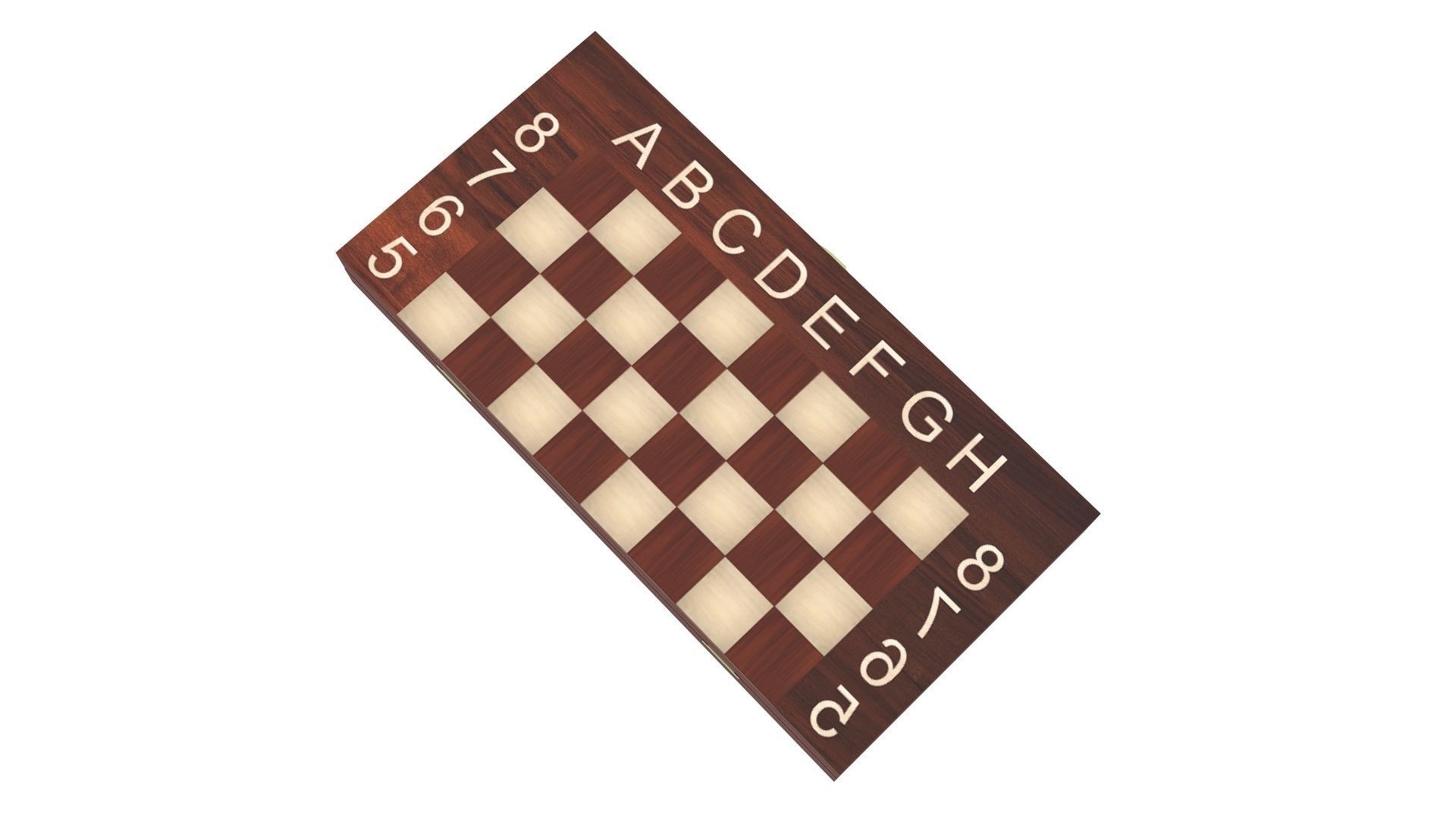 Closed Chess Board 3D model_1