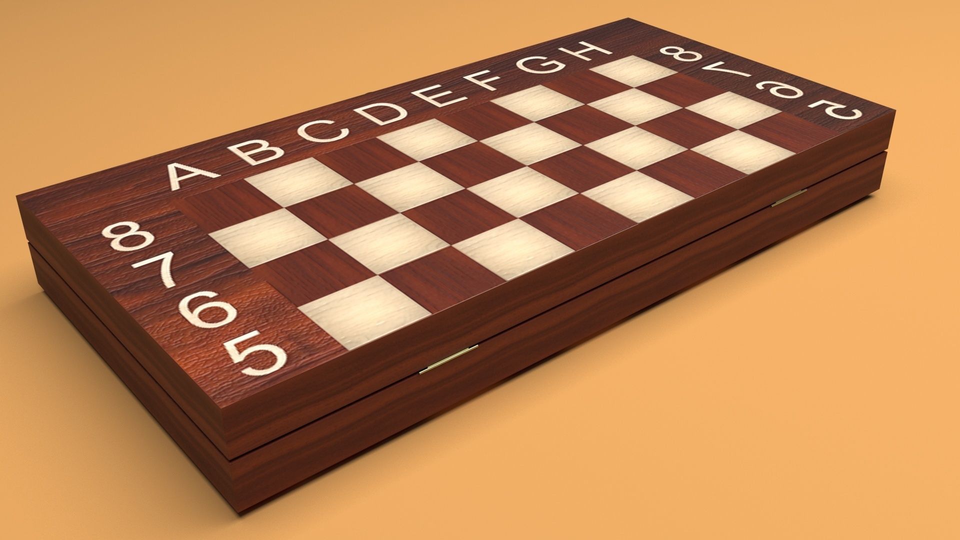 Closed Chess Board 3D model_17