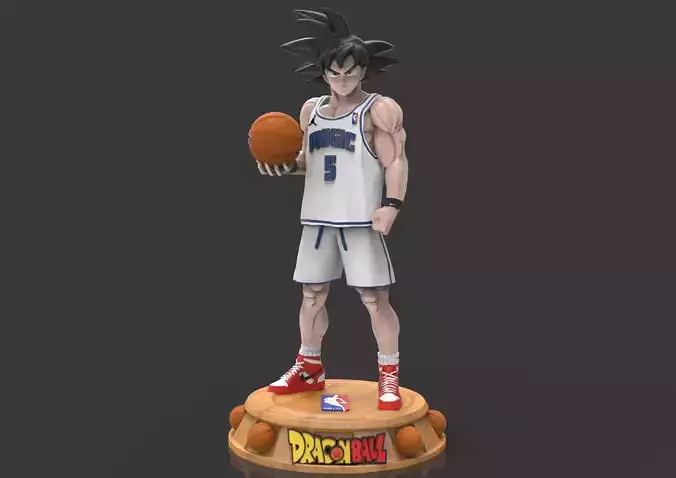 Goku Basketball NBA Orlando Magic action figure Dragon Ball Z