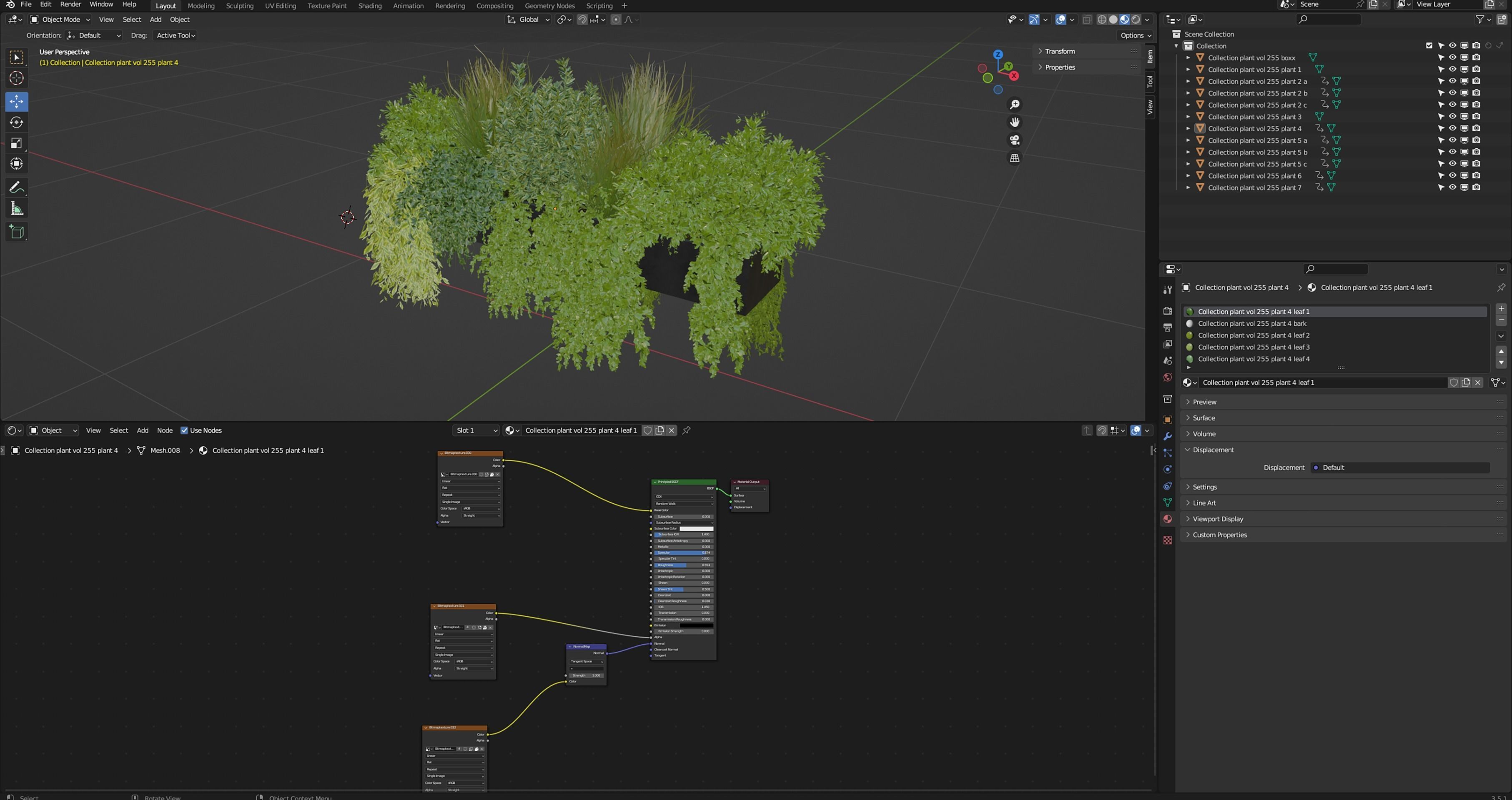 Collection plant vol 255 - blender model  3D model_6