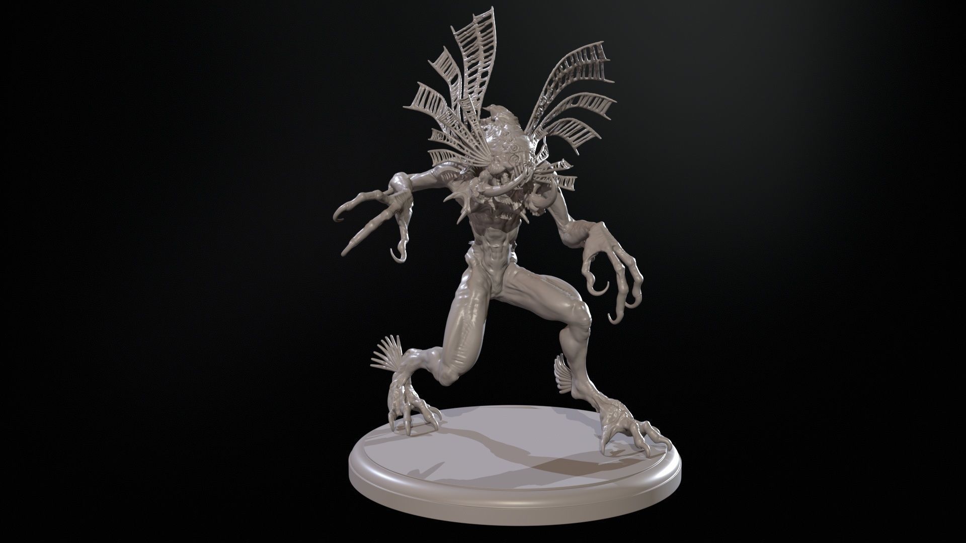 Amphibia High Poly for 3d Print 3D print model_22