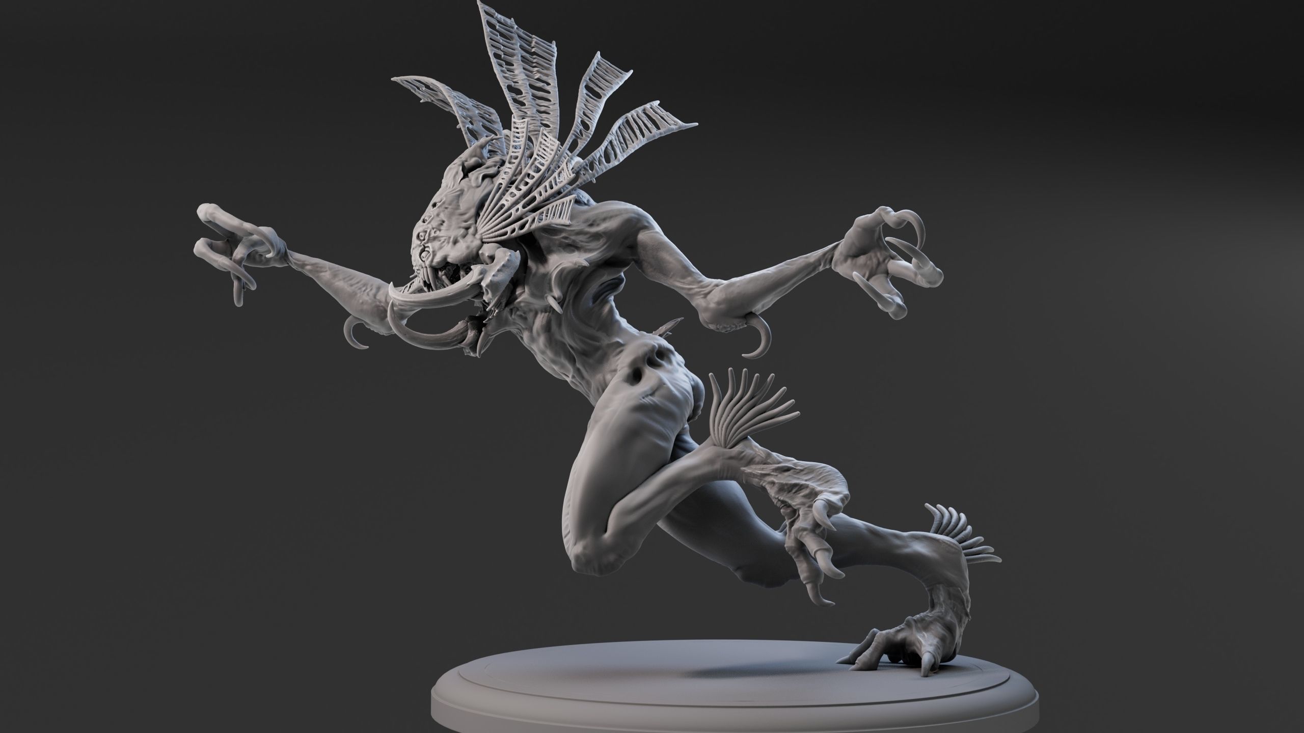 Amphibia High Poly for 3d Print 3D print model_10
