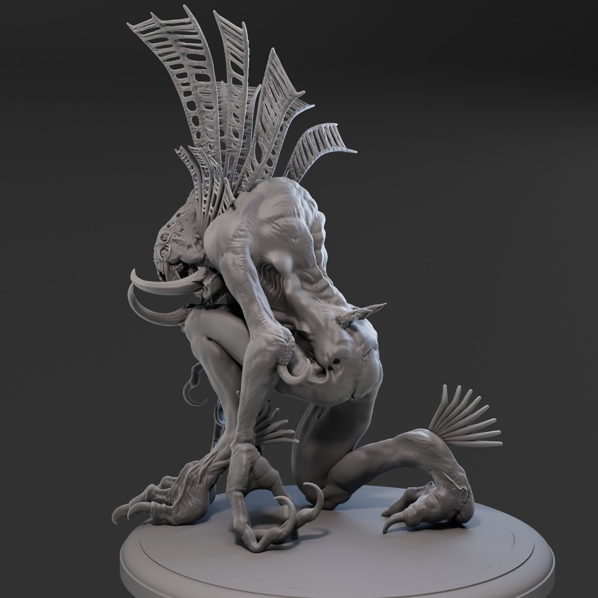 Amphibia High Poly for 3d Print 3D print model_20