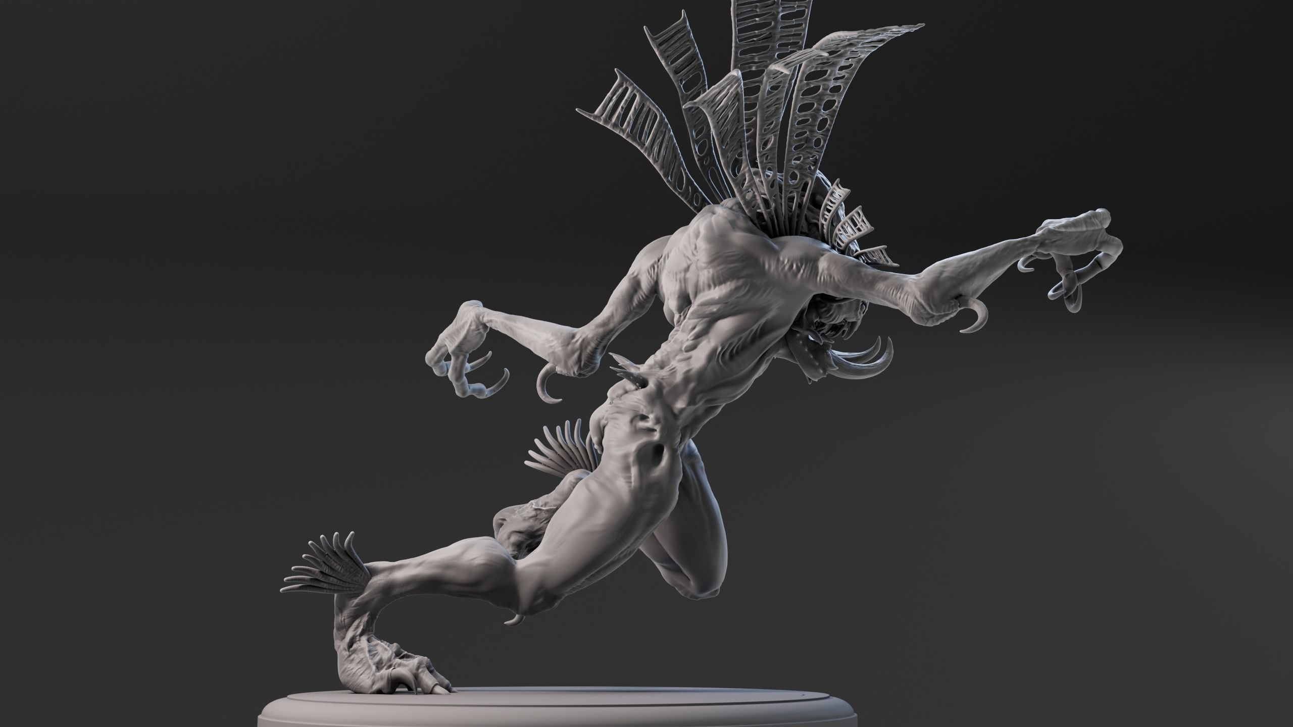 Amphibia High Poly for 3d Print 3D print model_11