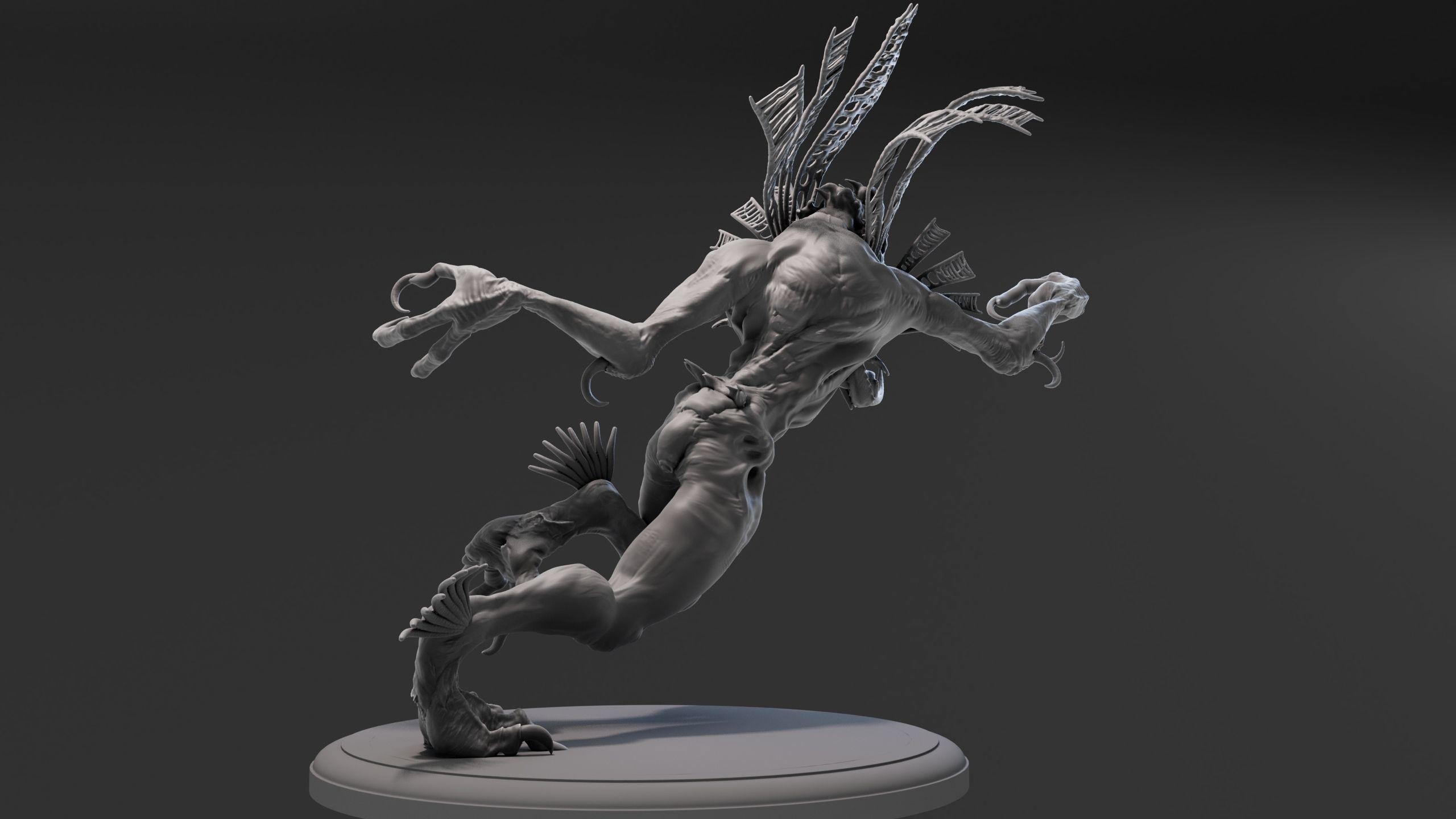 Amphibia High Poly for 3d Print 3D print model_13