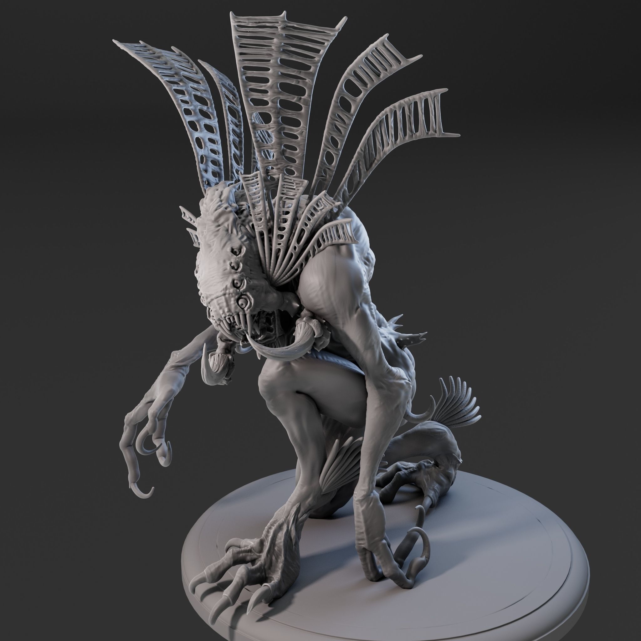 Amphibia High Poly for 3d Print 3D print model_17