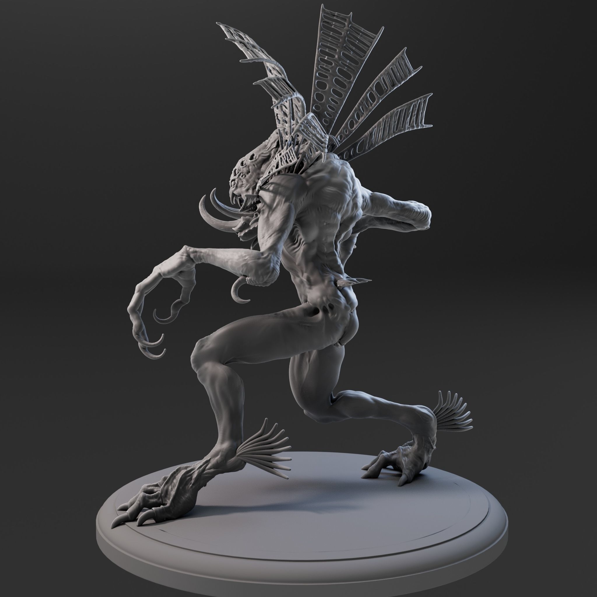 Amphibia High Poly for 3d Print 3D print model_4