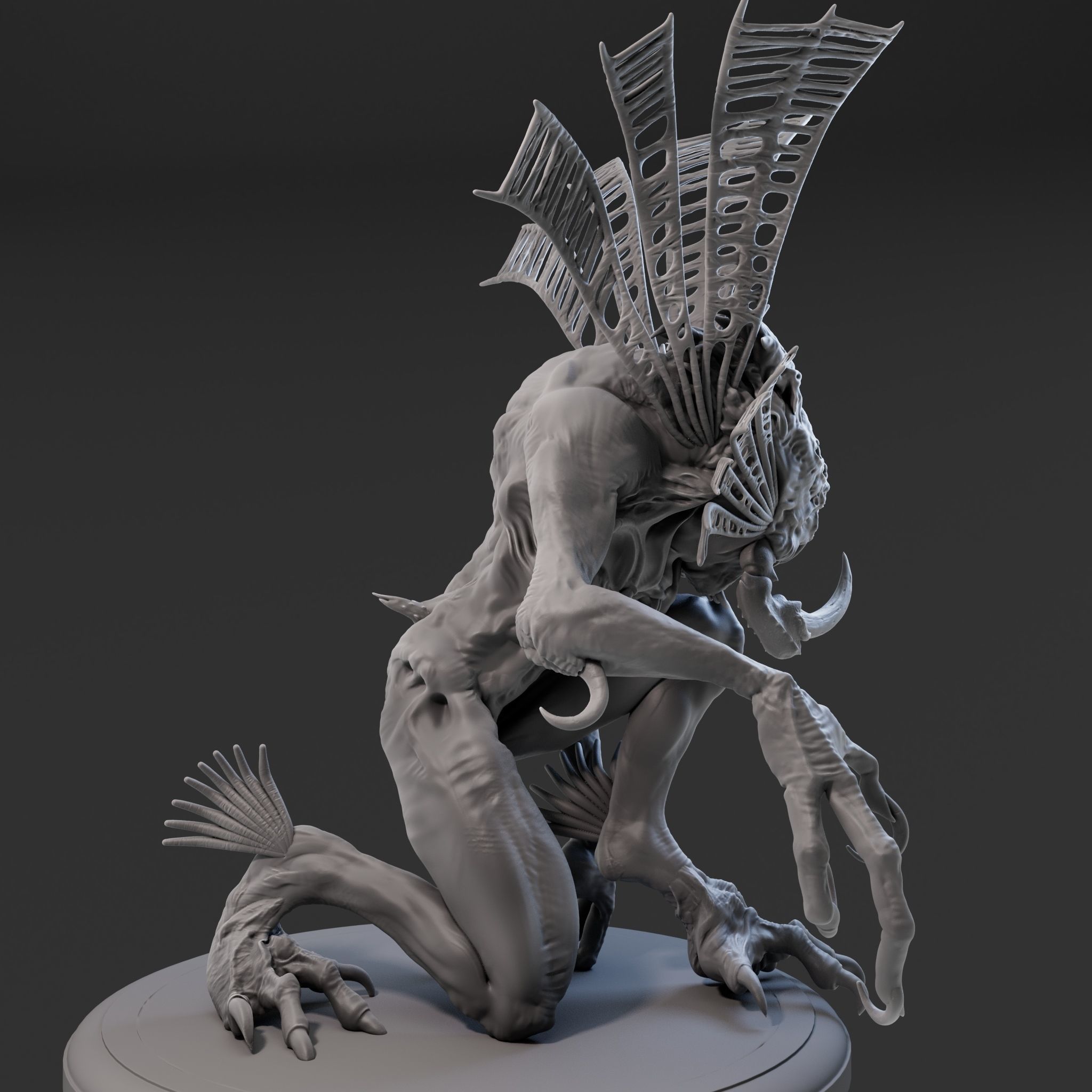 Amphibia High Poly for 3d Print 3D print model_19