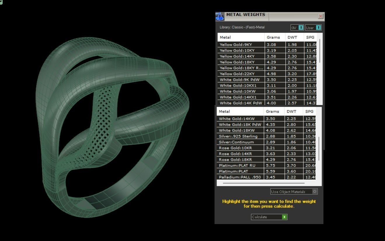 Tangled Ring 3D print model_3