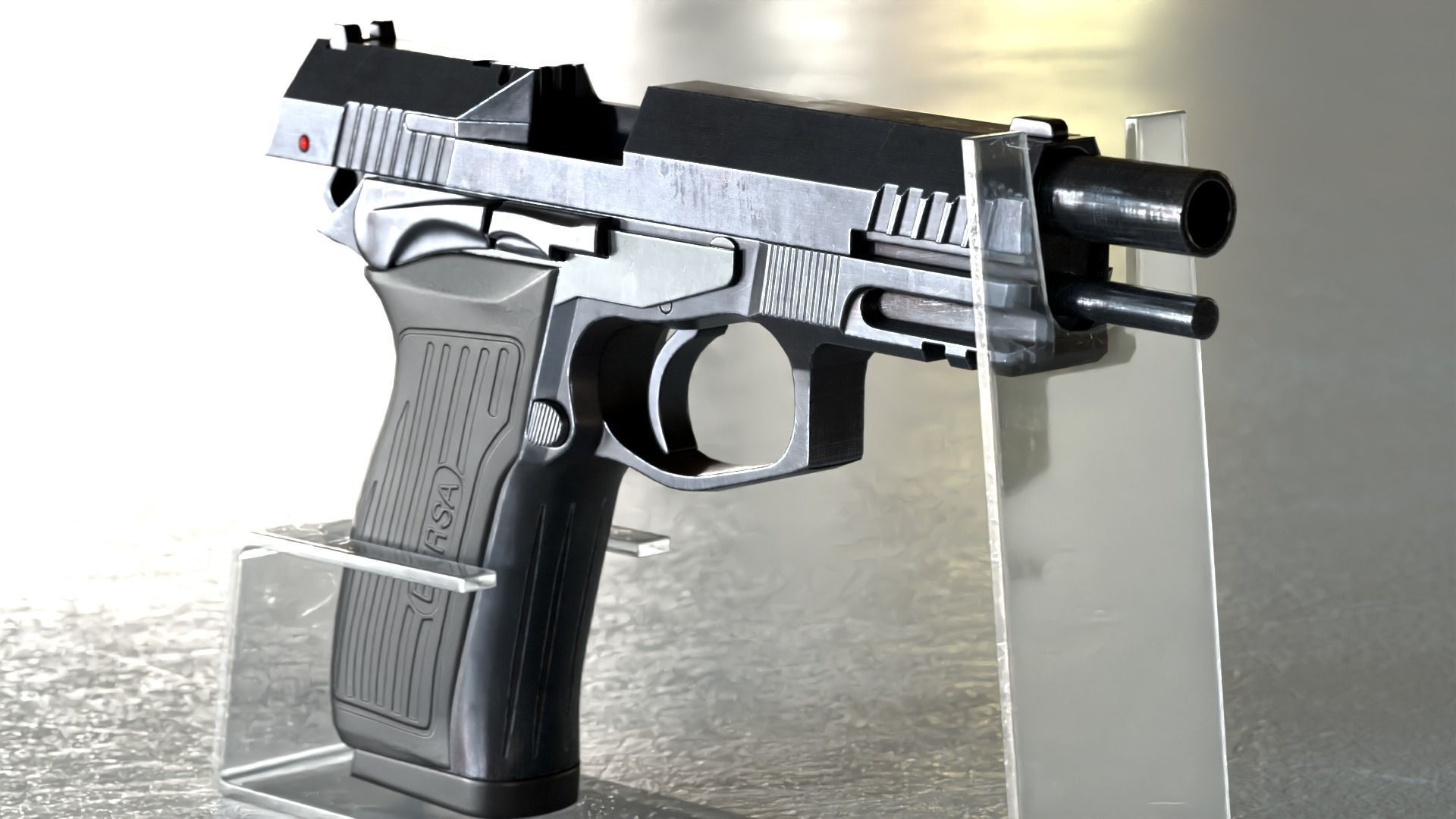 BersaTPR9 Pistol - Game model Low-poly 3D model_2